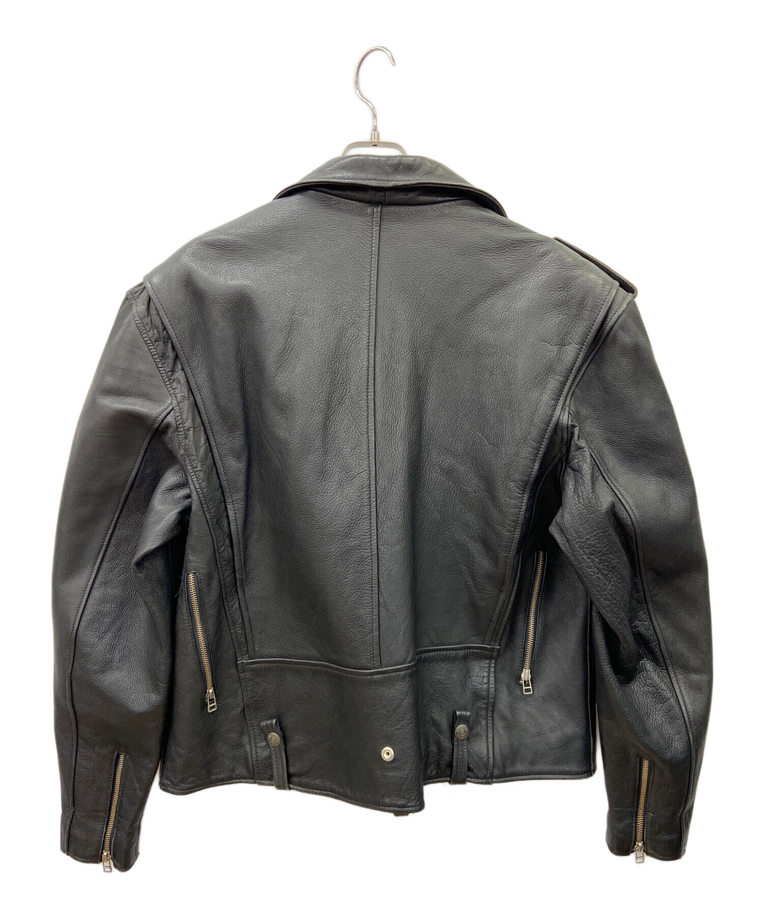 HARLEY-DAVIDSON ジャケット ブラック 中古・古着通販】HARLEY-DAVIDSON (ハーレーダビッドソン) ダブル