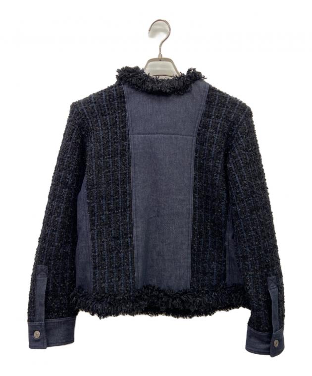 中古・古着通販】ZUCCA (ズッカ) ZUCCA ノーカラージャケット ブラック