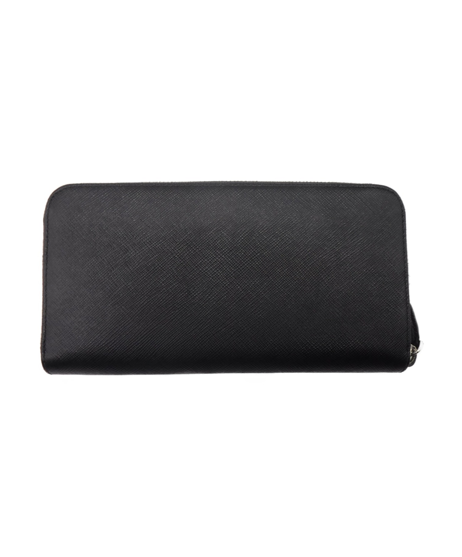 中古・古着通販】PRADA (プラダ) 長財布 ブラック サフィアーノ 1ML506
