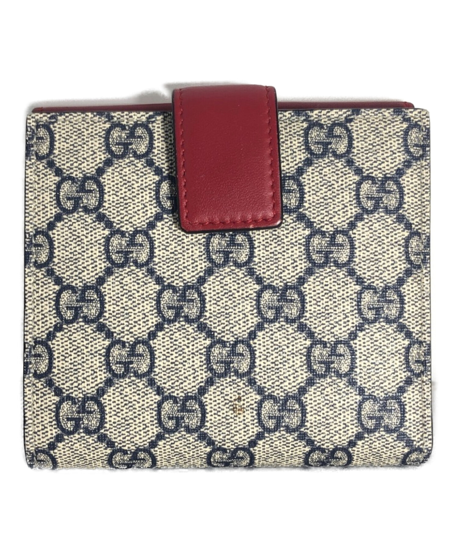 GUCCI 二つ折り財布 ベージュ GGパターン GUCCI GGパターン 二つ折り財布 ベージュ/レッド 【公式通販】