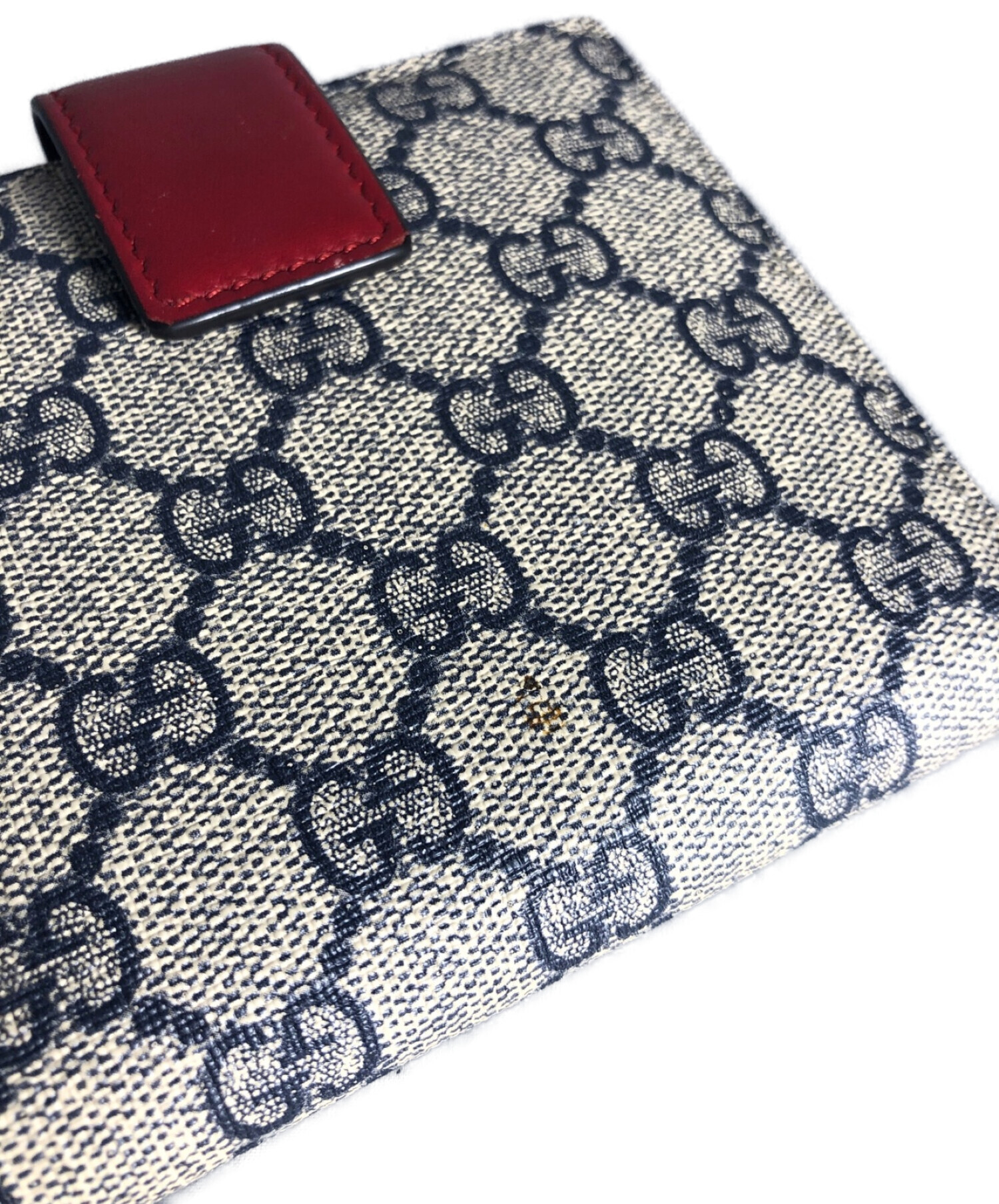 GUCCI GGパターン 二つ折り財布 ベージュ/レッド 【公式通販】
