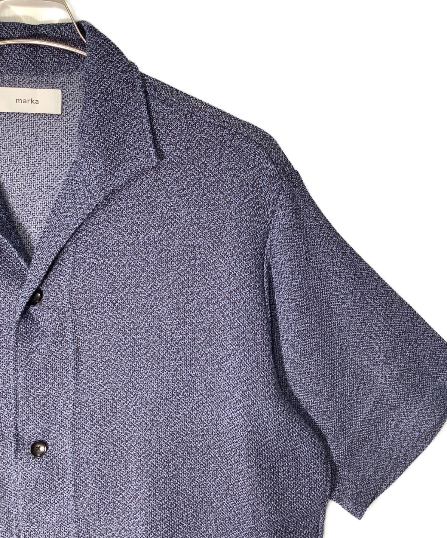 中古・古着通販】MARKA (マーカ) CARDIGAN ブルー×ブラウン サイズ:2 