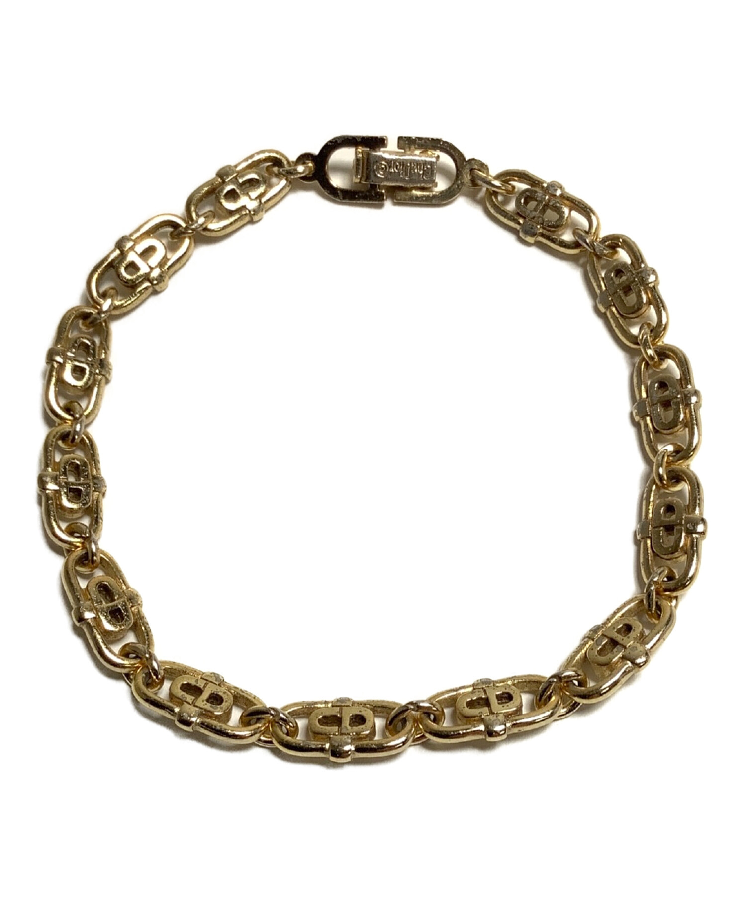 【未使用品級】ディオール　チェーン　ブレスレット　ゴールド　アクセサリー　388 Christian Dior（クリスチャンディオール） ゴールドチェーン