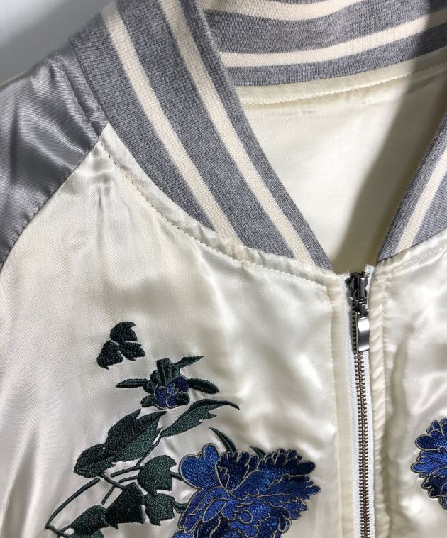 中古・古着通販】ARTISAN (アルチザン) スカジャン グレー×ホワイト