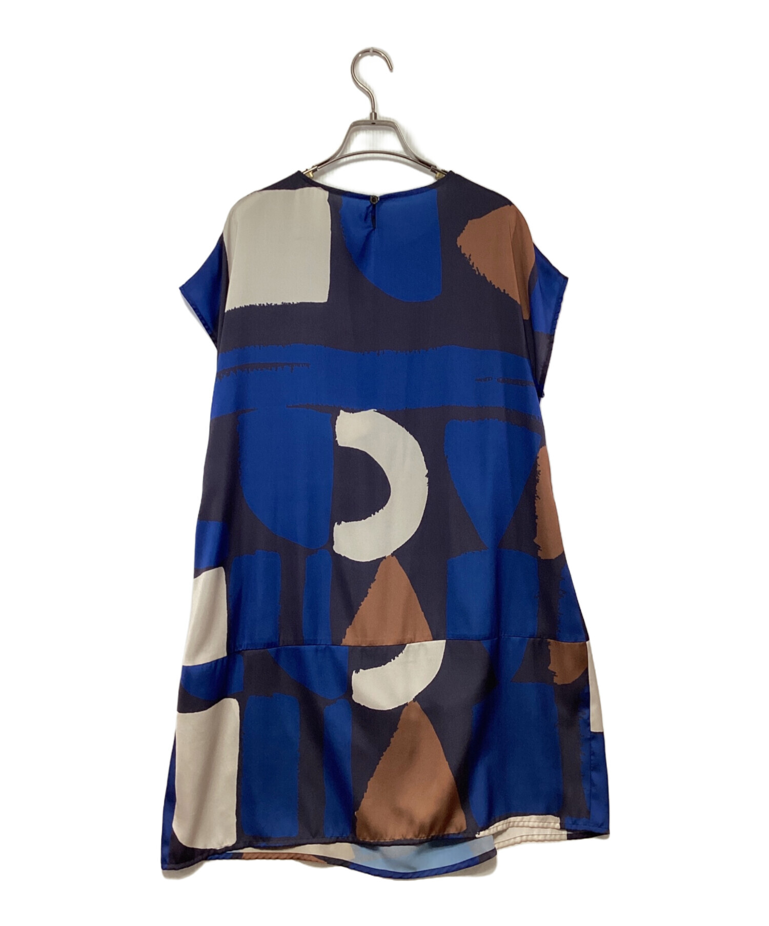 中古・古着通販】io comme io (イオコムイオ) ワンピース ネイビー  