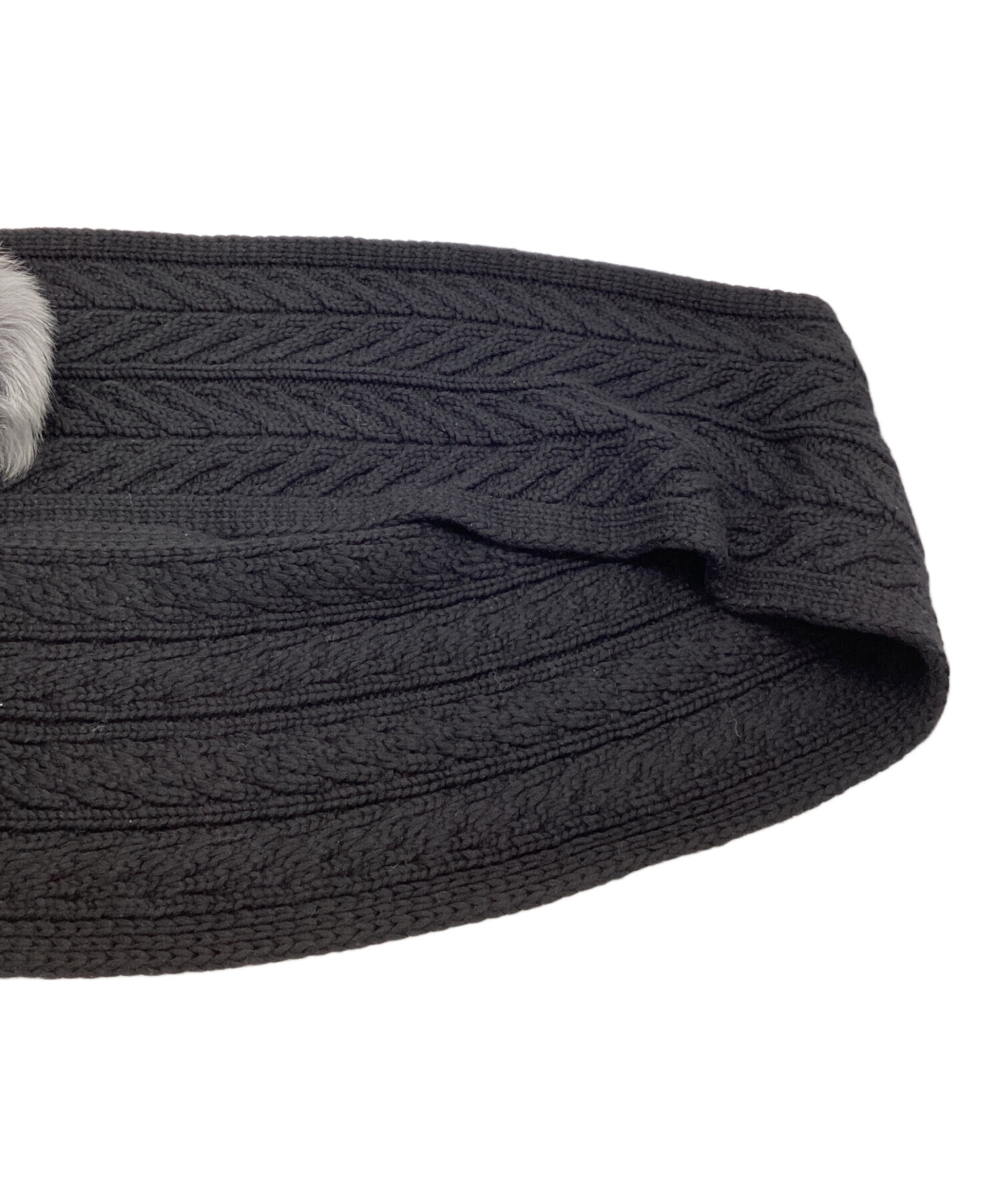 中古・古着通販】UGG (アグ) マフラー ブラック×グレー｜ブランド