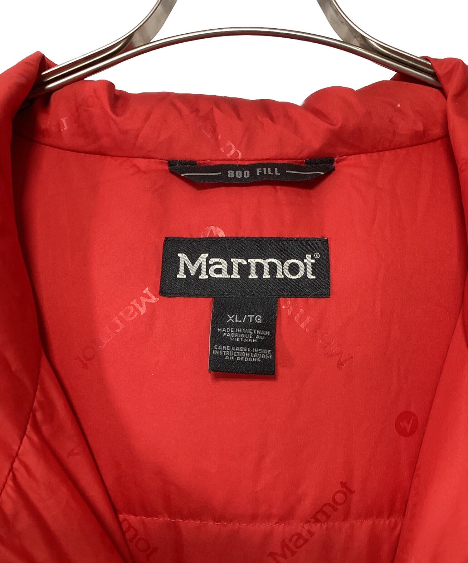 Marmot ダウンジャケット XL レッド 衣類 【新品同様】Marmot 1000フィルパワー ダウンジャケット レディス