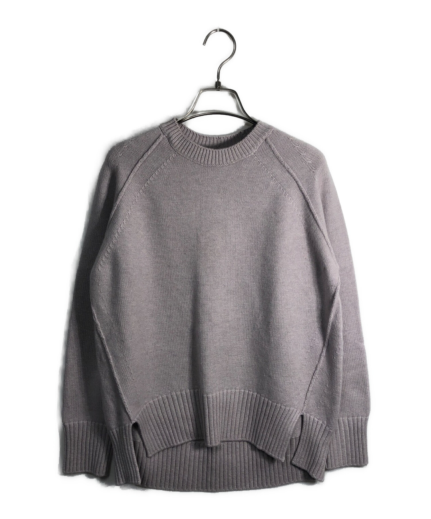 Drawer ドロワー ニット・セーター レディース 【古着】【中古】 中古・古着通販】DRAWER (ドゥロワー) 7G天竺編みクルーネックニット