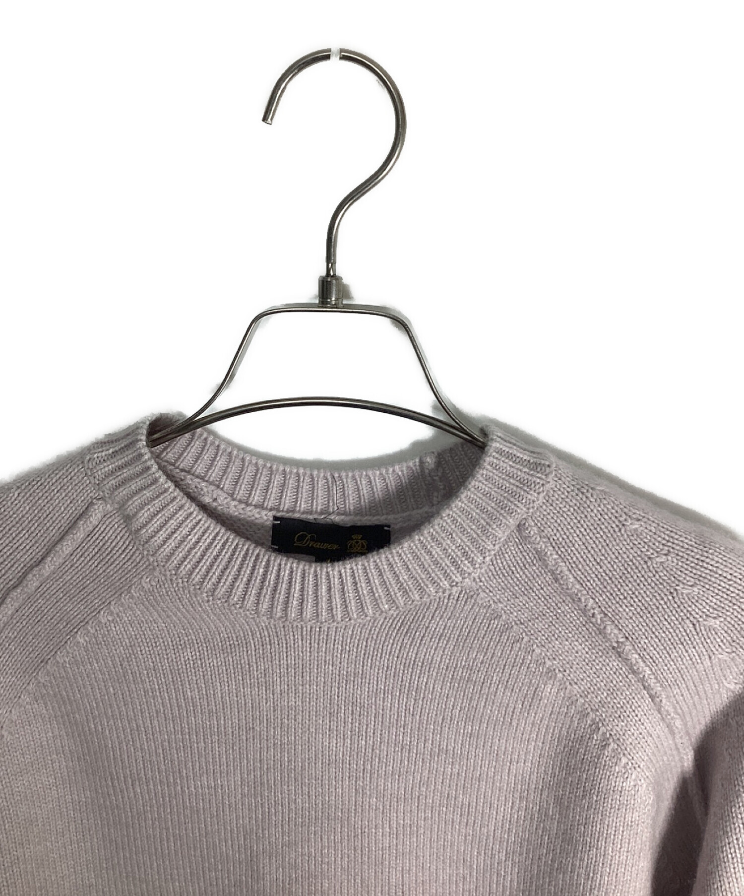 中古・古着通販】DRAWER (ドゥロワー) 7G天竺編みクルーネックニット