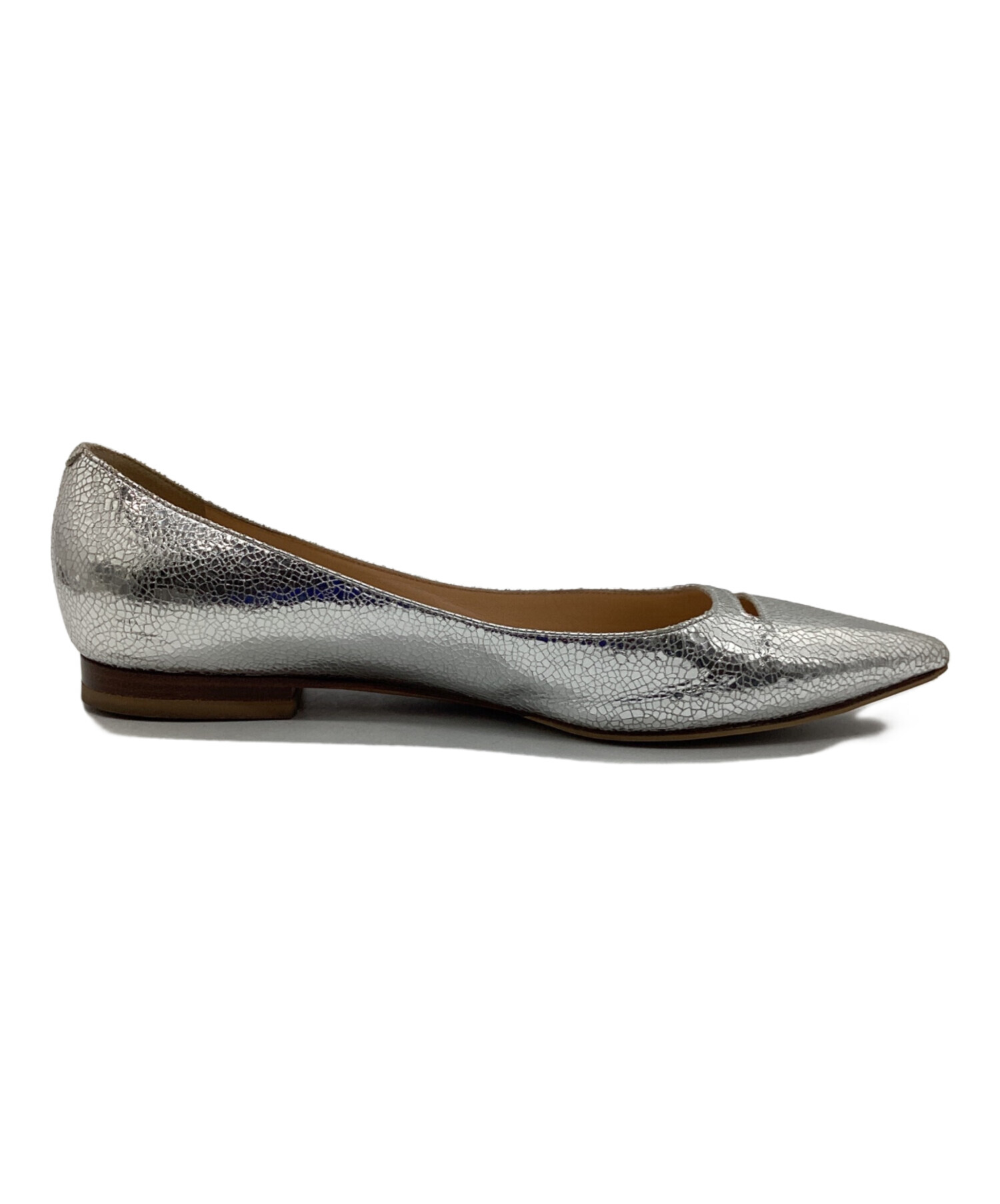 ペリーコ ☆シルバーフラットパンプス381/2シルバー5.6万未使用 中古・古着通販】PELLICO (ペリーコ) フラットパンプス シルバー