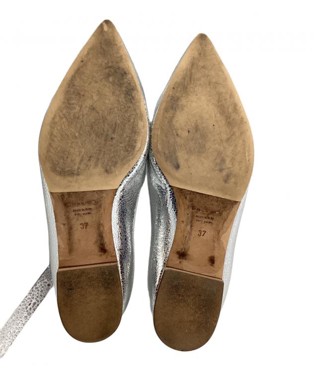 中古・古着通販】PELLICO (ペリーコ) フラットパンプス シルバー