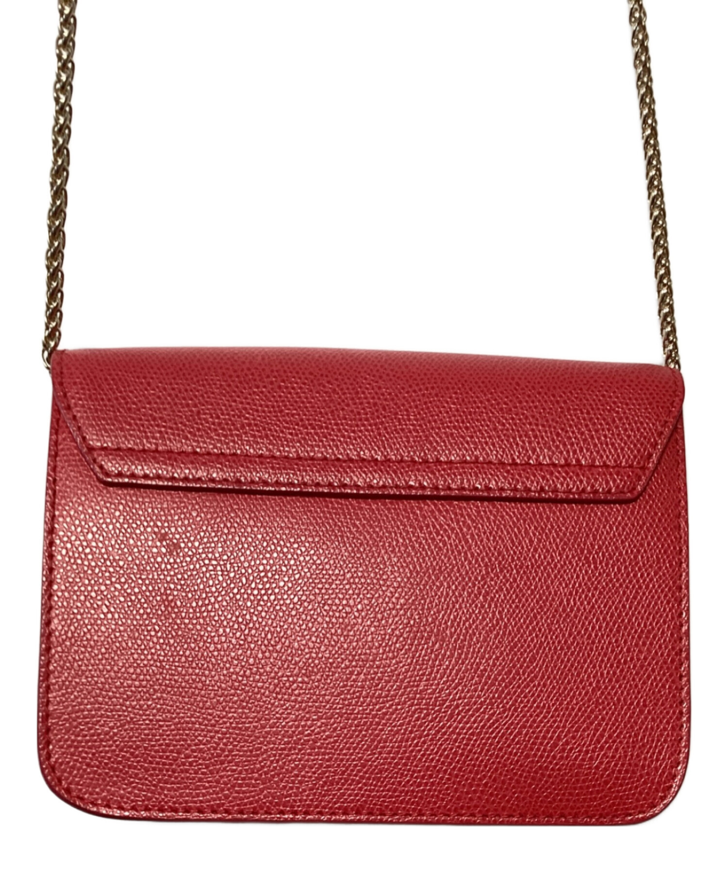 中古・古着通販】FURLA (フルラ) ミニチェーンショルダーバッグ レッド