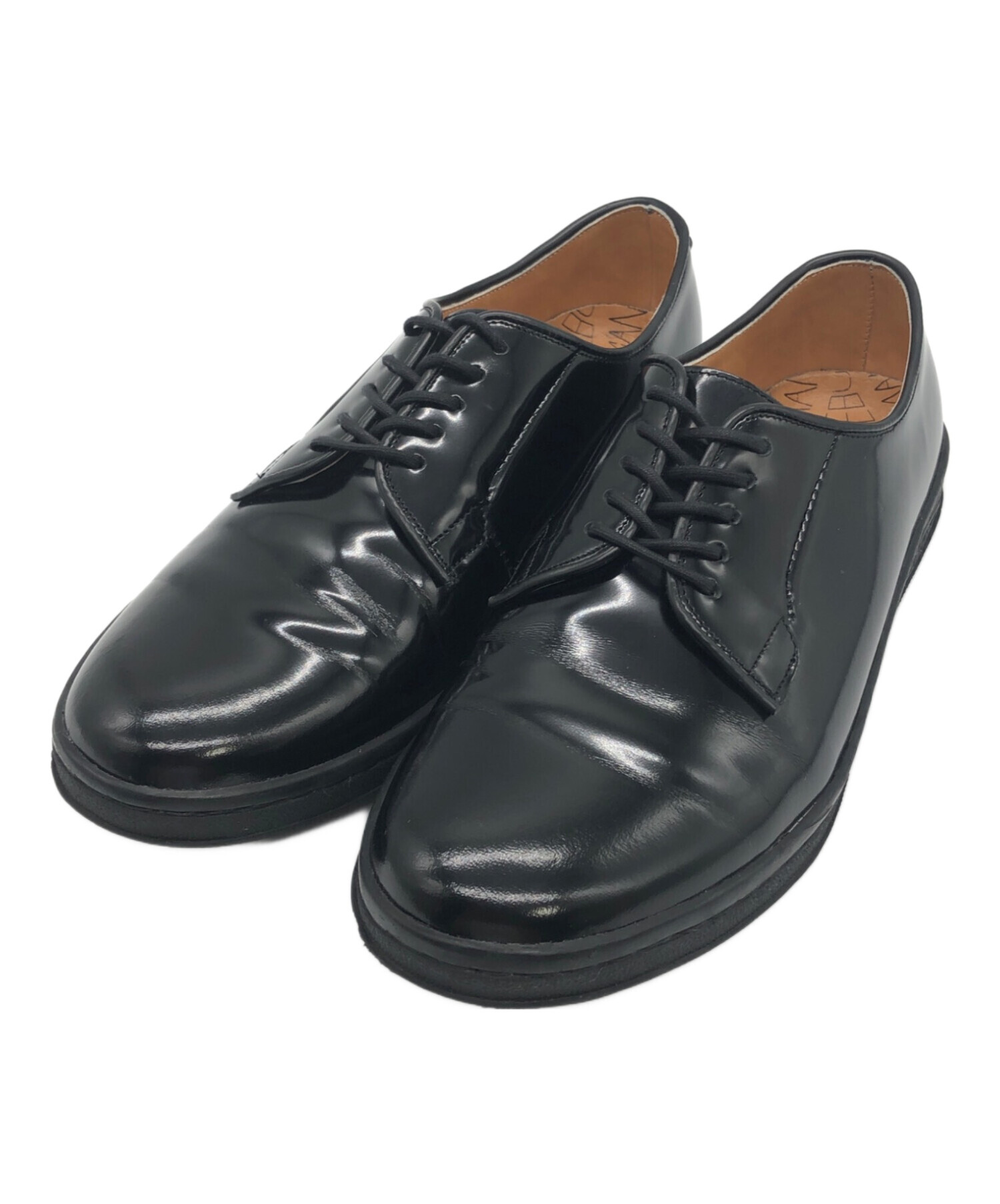 中古・古着通販】MANEBU (マネブ) HIHIN FACE SKIN レザープレーントゥ