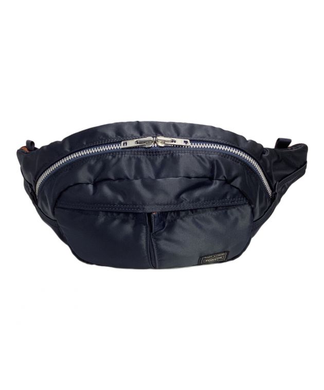 美品♪HEAD PORTER ヘッドポーター ウエスト ボディバッグ ネイビー 中古・古着通販】HEAD PORTER (ヘッドポーター) ウエストバッグ