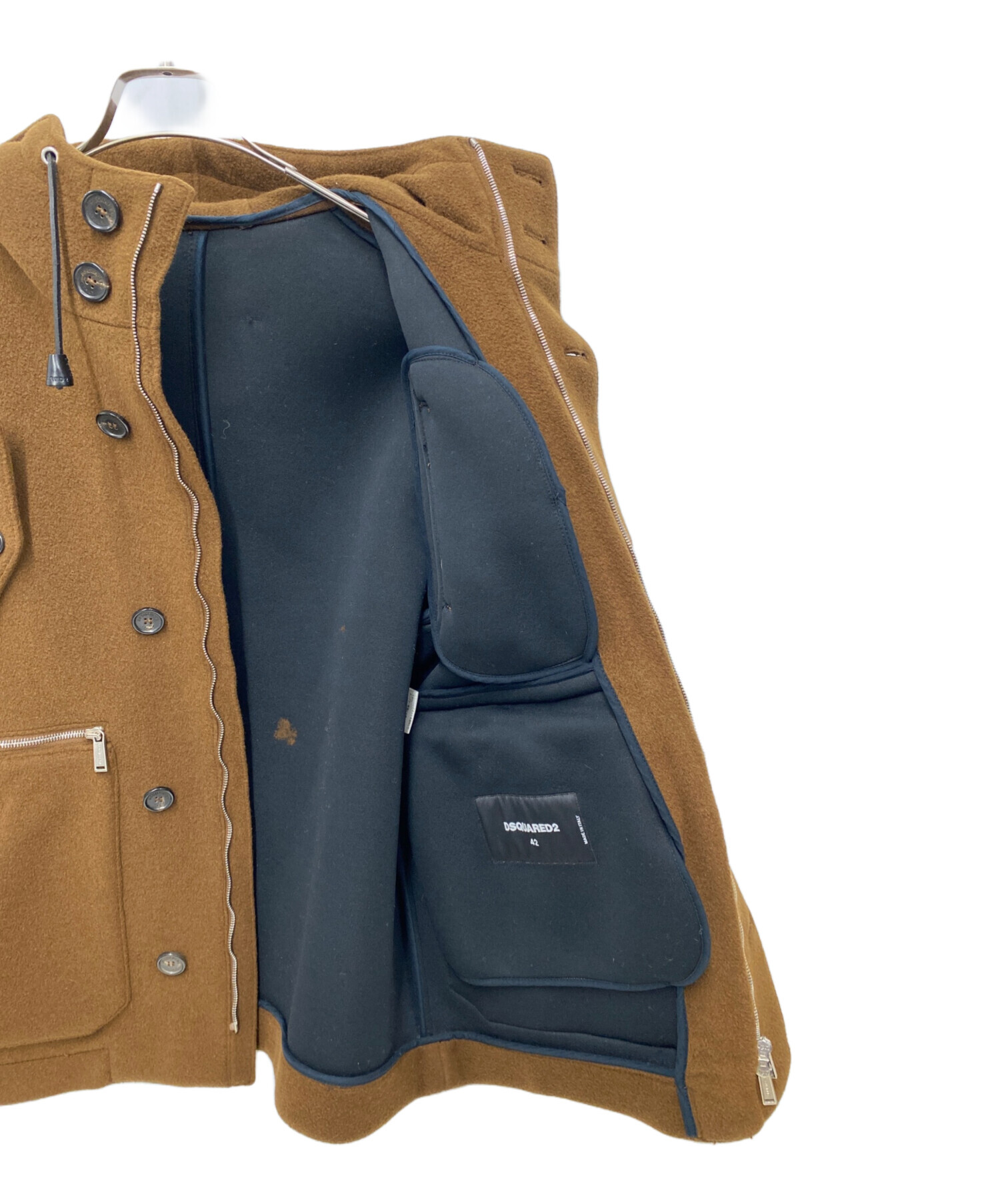 中古・古着通販】DSQUARED2 (ディースクエアード) フーデッドコート 