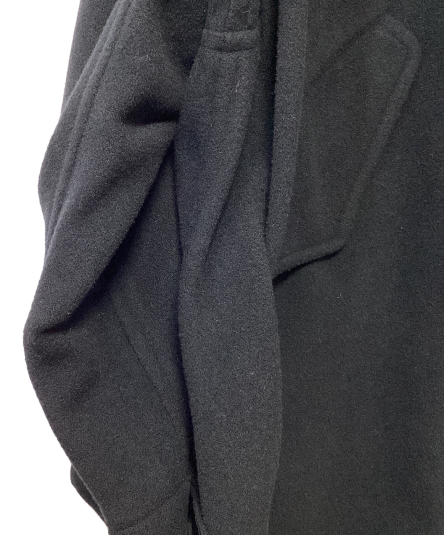 中古・古着通販】ONE FIFTH (ワンフィフス) ウールコート ブラック