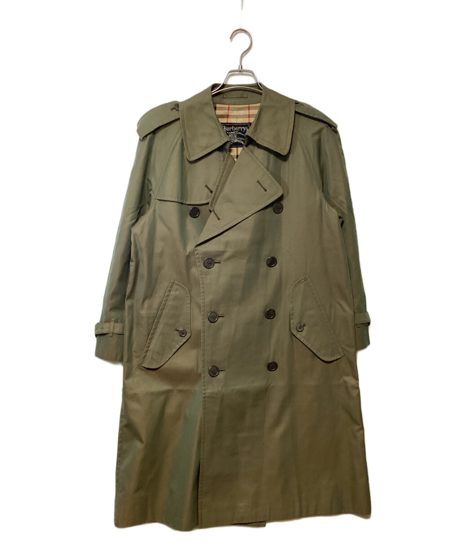 Burberry's 深緑　トレンチコート 中古・古着通販】Burberry's (バーバリーズ) トレンチコート グリーン