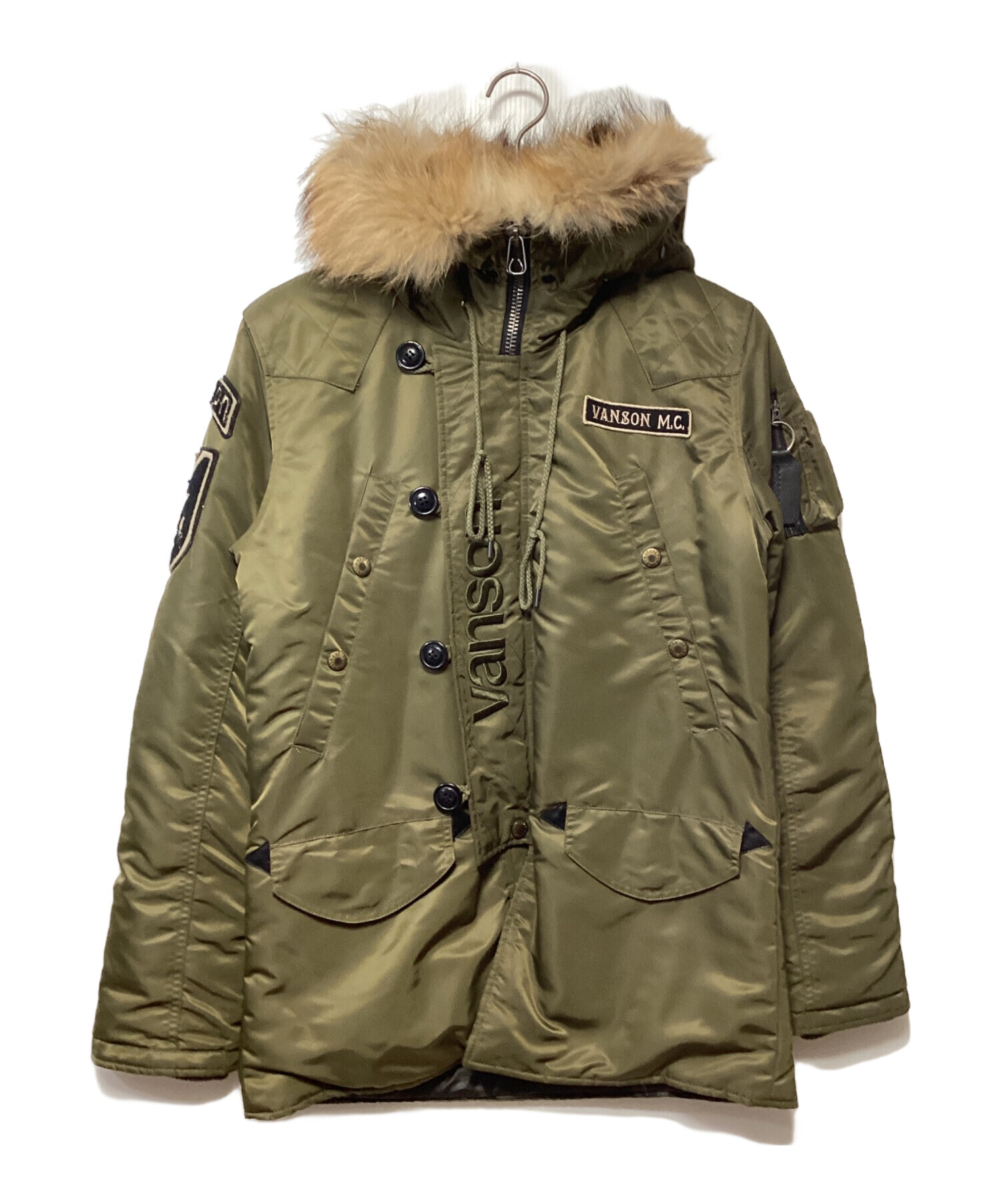 中古・古着通販】VANSON (バンソン) フライトジャケット オリーブ