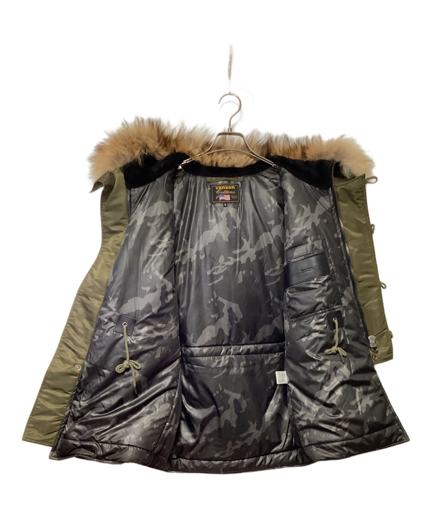 中古・古着通販】VANSON (バンソン) フライトジャケット オリーブ