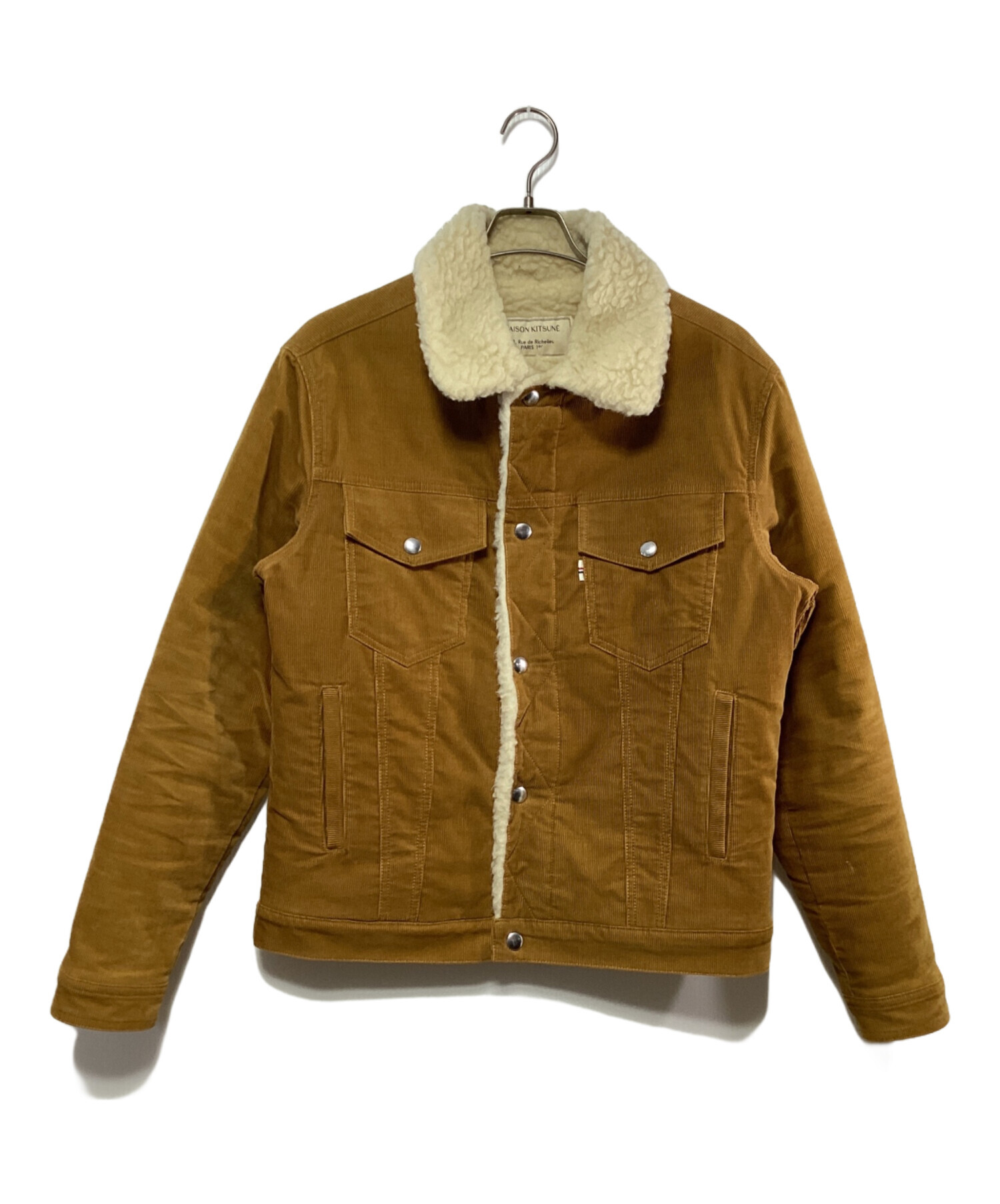 メゾン キツネ MAISON KITSUNE コーデュロイボアジャケット ネイビーS 