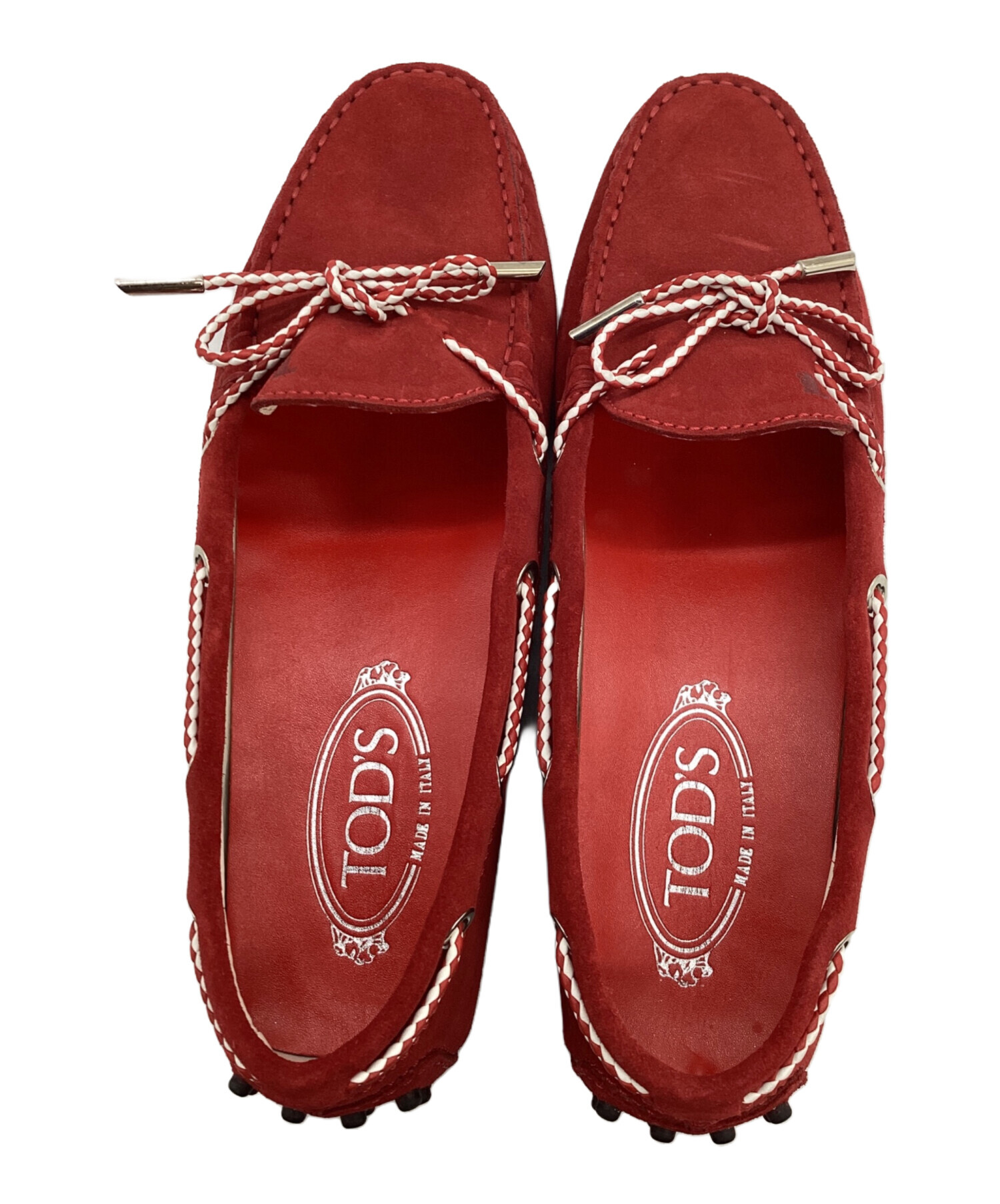 中古・古着通販】TOD'S (トッズ) ドライビングシューズ レッド サイズ