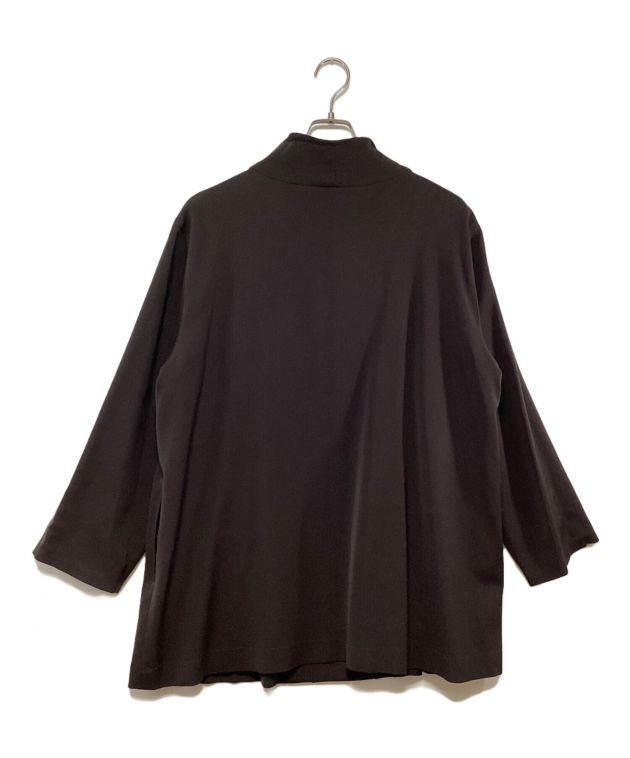 中古・古着通販】慈雨 (ジウ) スタンドカラーコート ダークブラウン