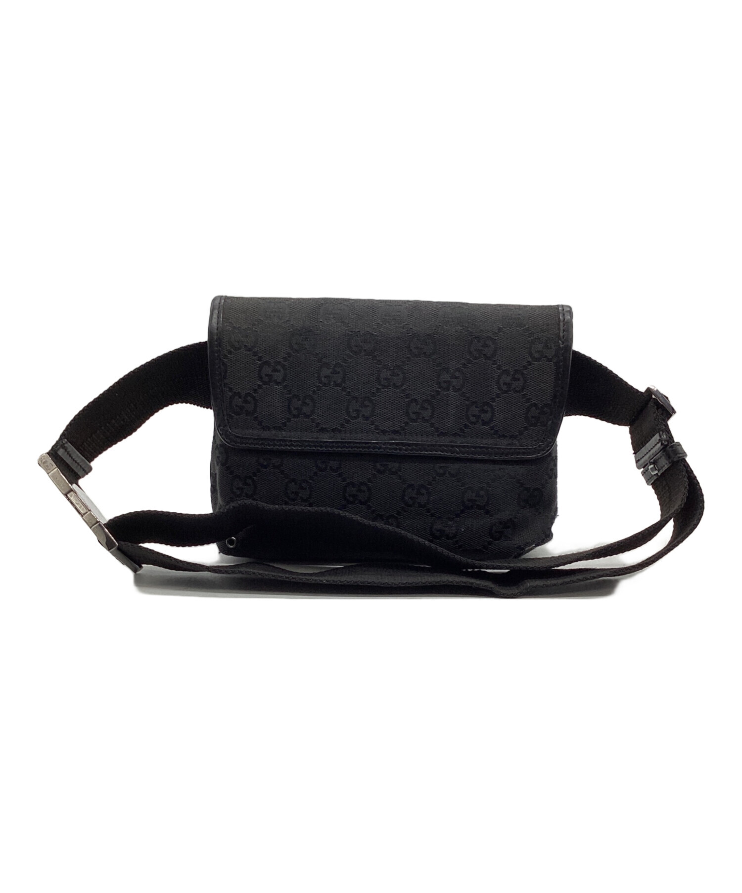 中古・古着通販】GUCCI (グッチ) GG キャンバス ウエストバッグ グレー