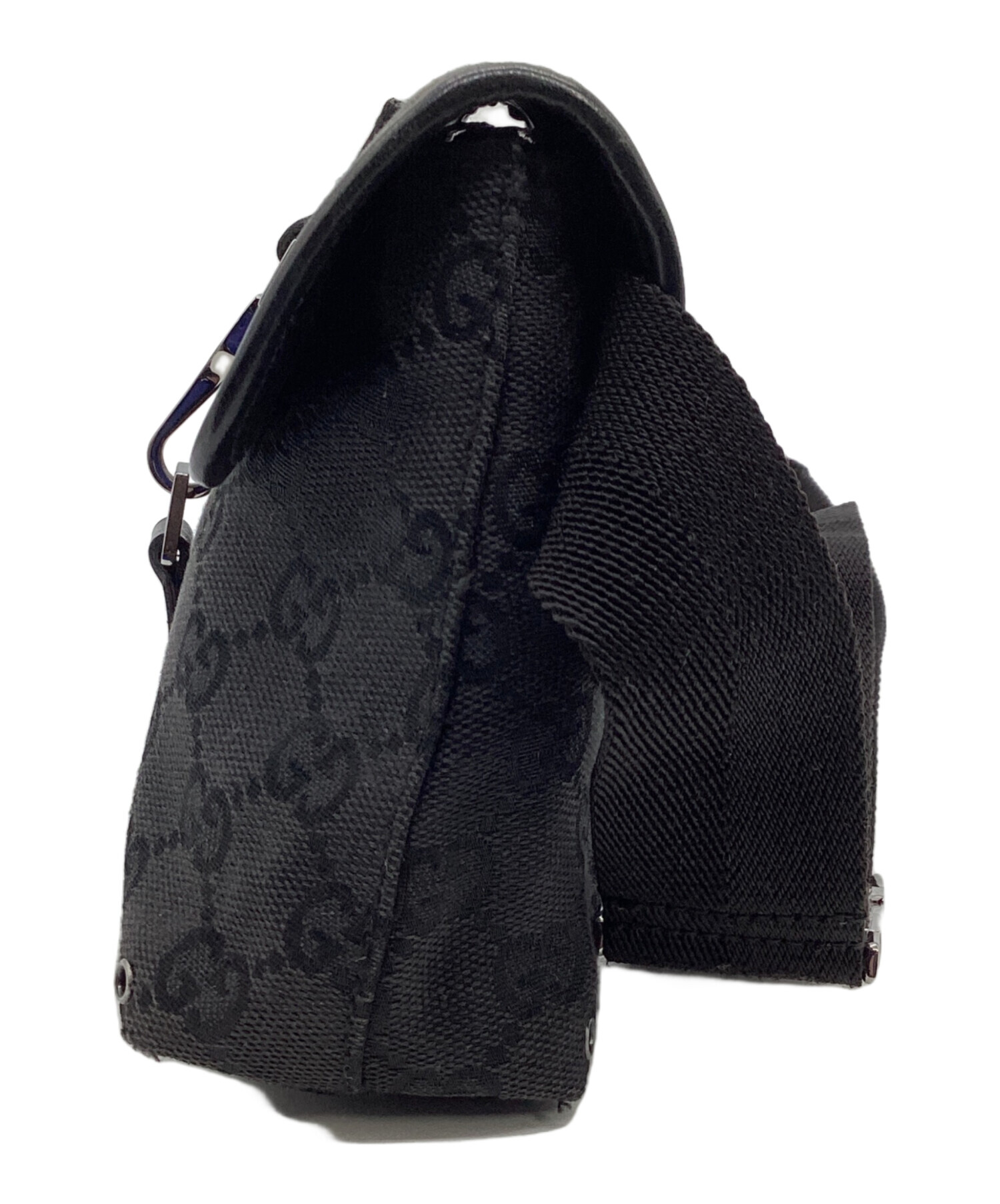 中古・古着通販】GUCCI (グッチ) GG キャンバス ウエストバッグ グレー 