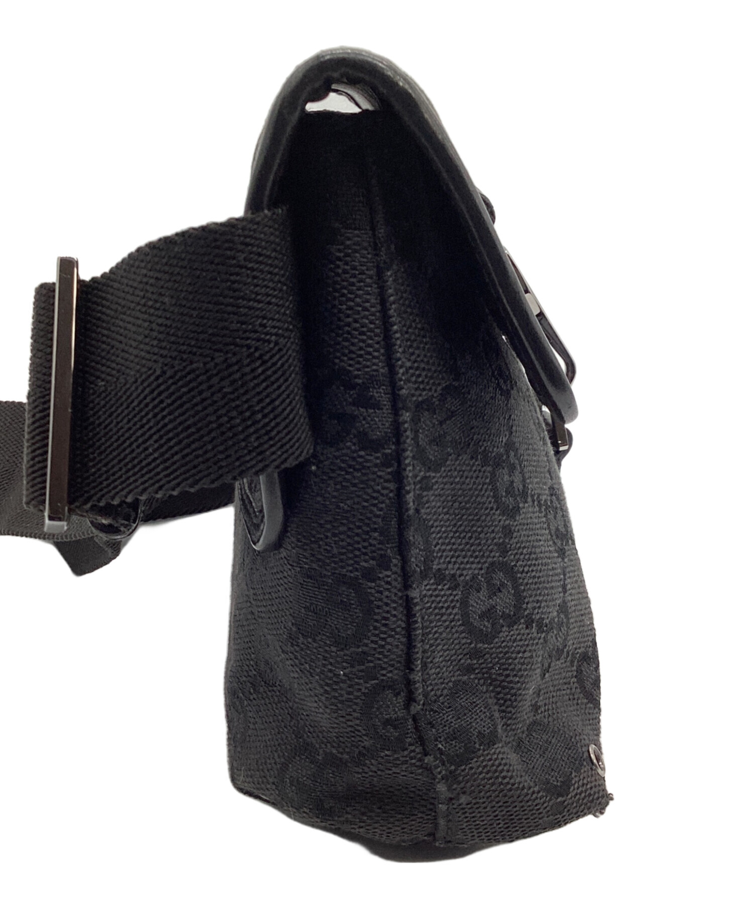 中古・古着通販】GUCCI (グッチ) GG キャンバス ウエストバッグ グレー