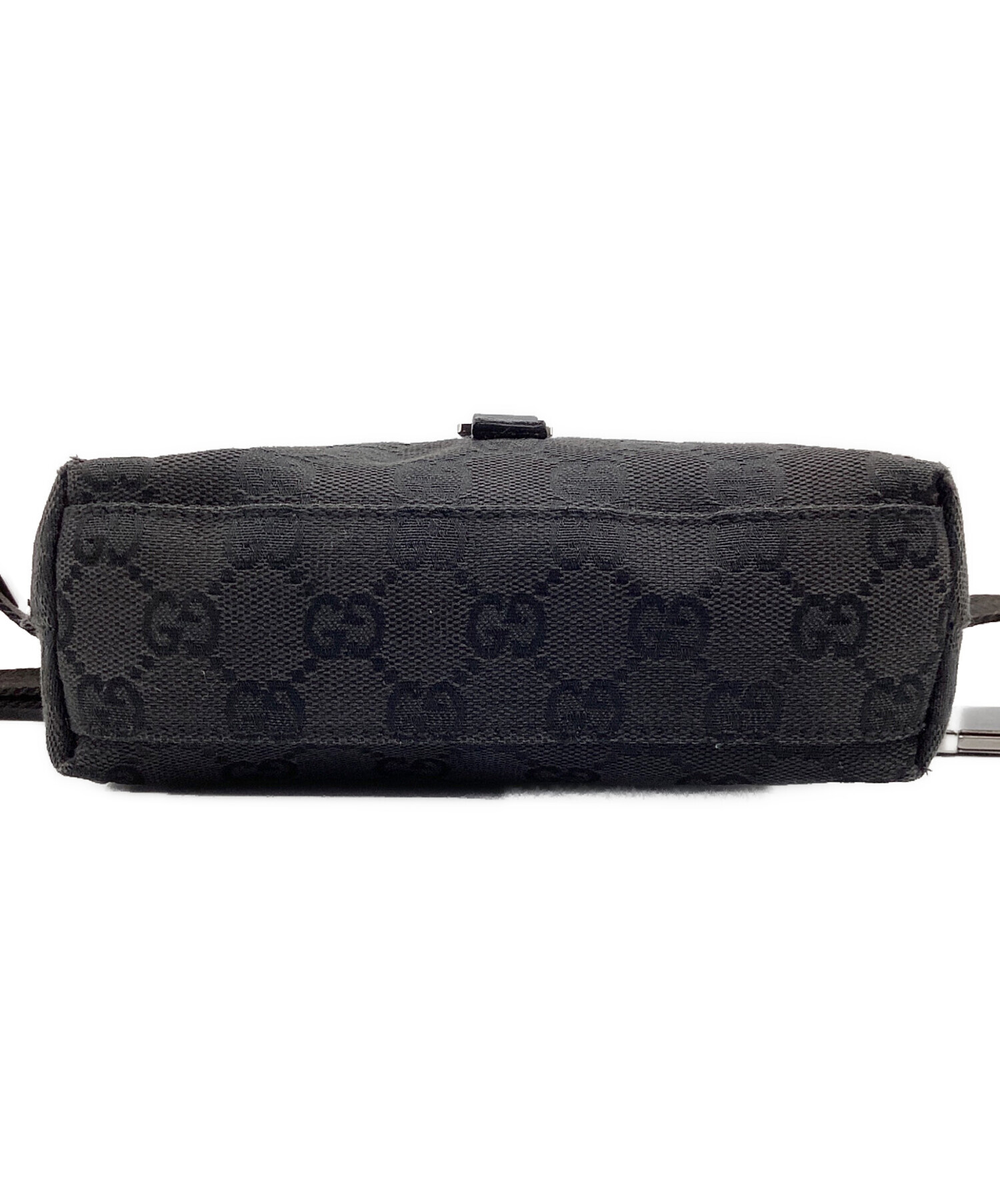 中古・古着通販】GUCCI (グッチ) GG キャンバス ウエストバッグ グレー
