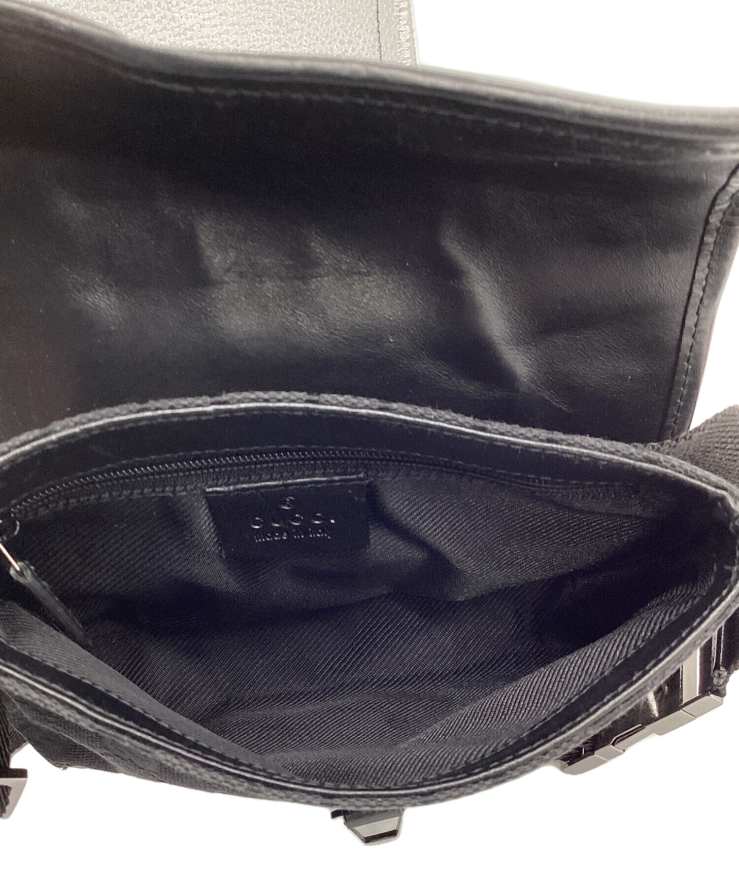 中古・古着通販】GUCCI (グッチ) GG キャンバス ウエストバッグ グレー