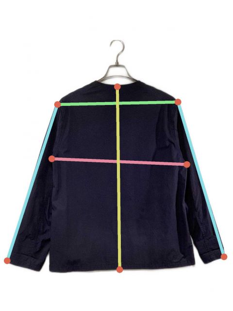 中古・古着通販】DANTON (ダントン) ノーカラージャケット ネイビー