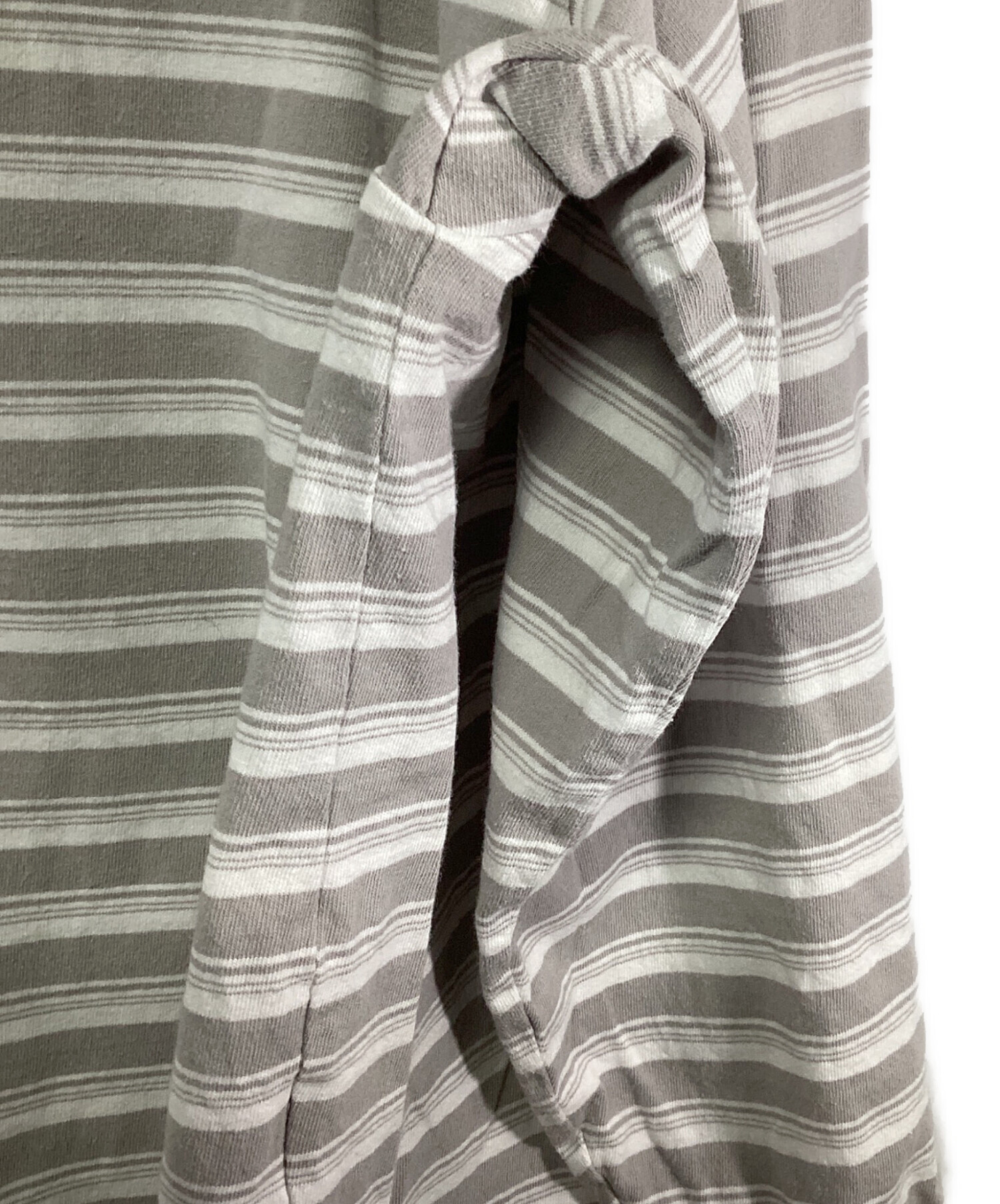 POLYPLOID 長袖 ボーダーカットソー POLYPLOID(ポリプロイド) ボーダーカットソー10 B 12 10 B 12 黄緑