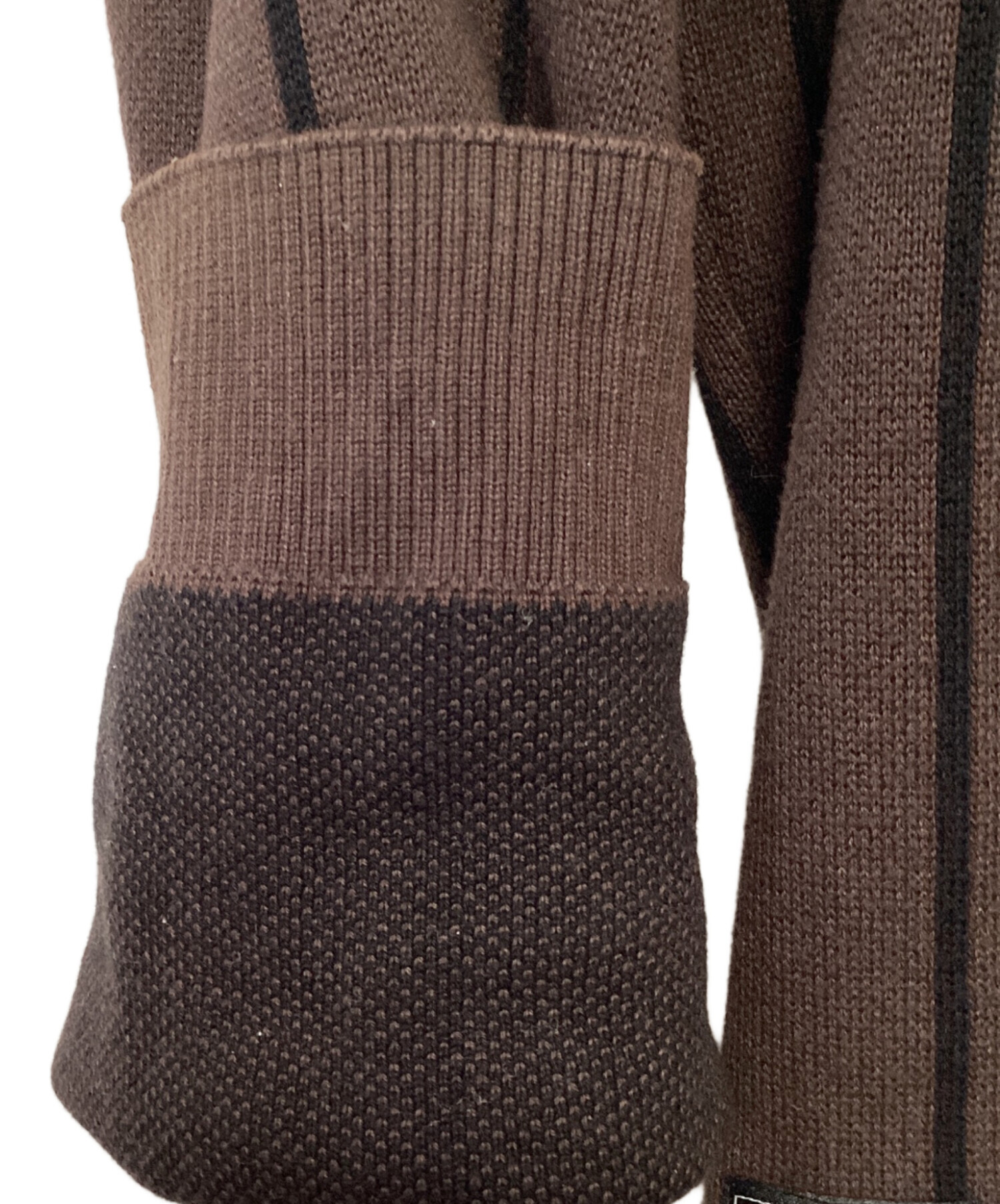 ディア出品 中古・古着通販】Dime (ダイム) カーディガン ブラック×ダークブラウン