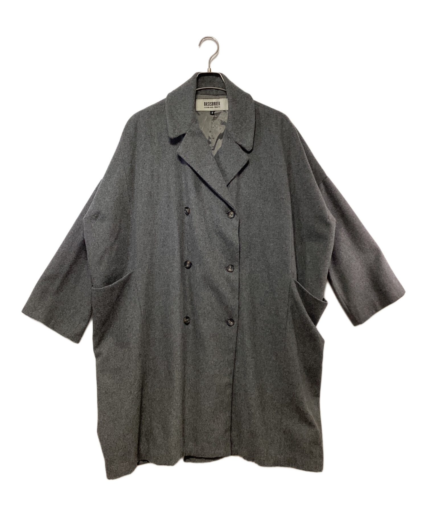 中古・古着通販】BASISBROEK (バージスブルック) ウール混コート