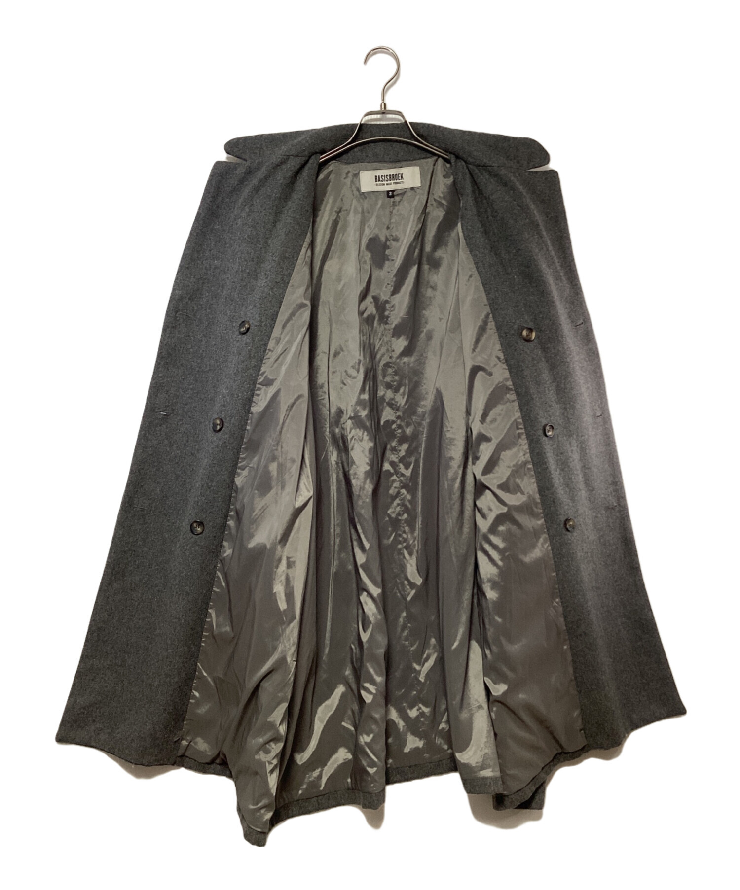中古・古着通販】BASISBROEK (バージスブルック) ウール混コート