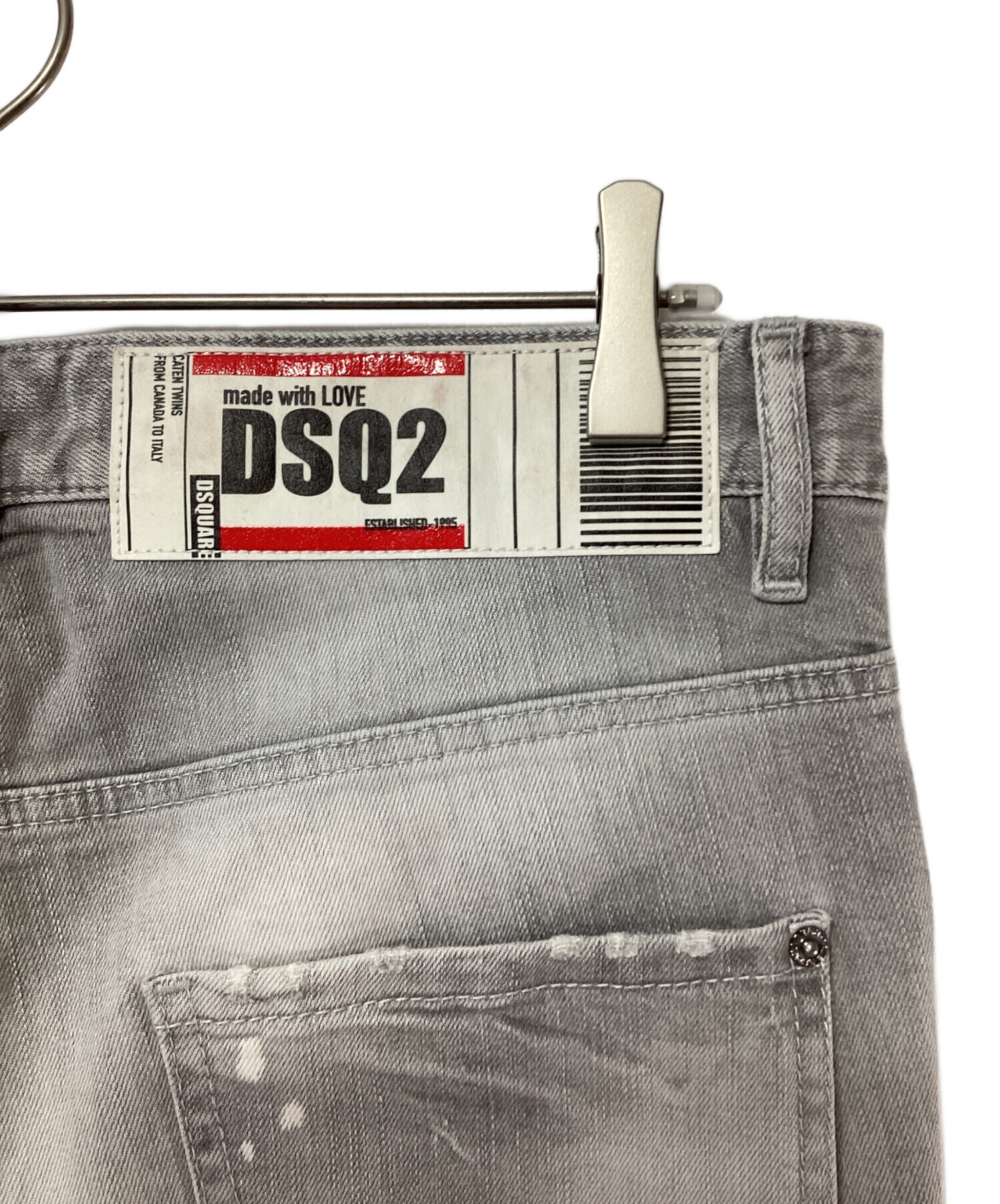 中古・古着通販】DSQUARED2 (ディースクエアード) デニムパンツ グレー