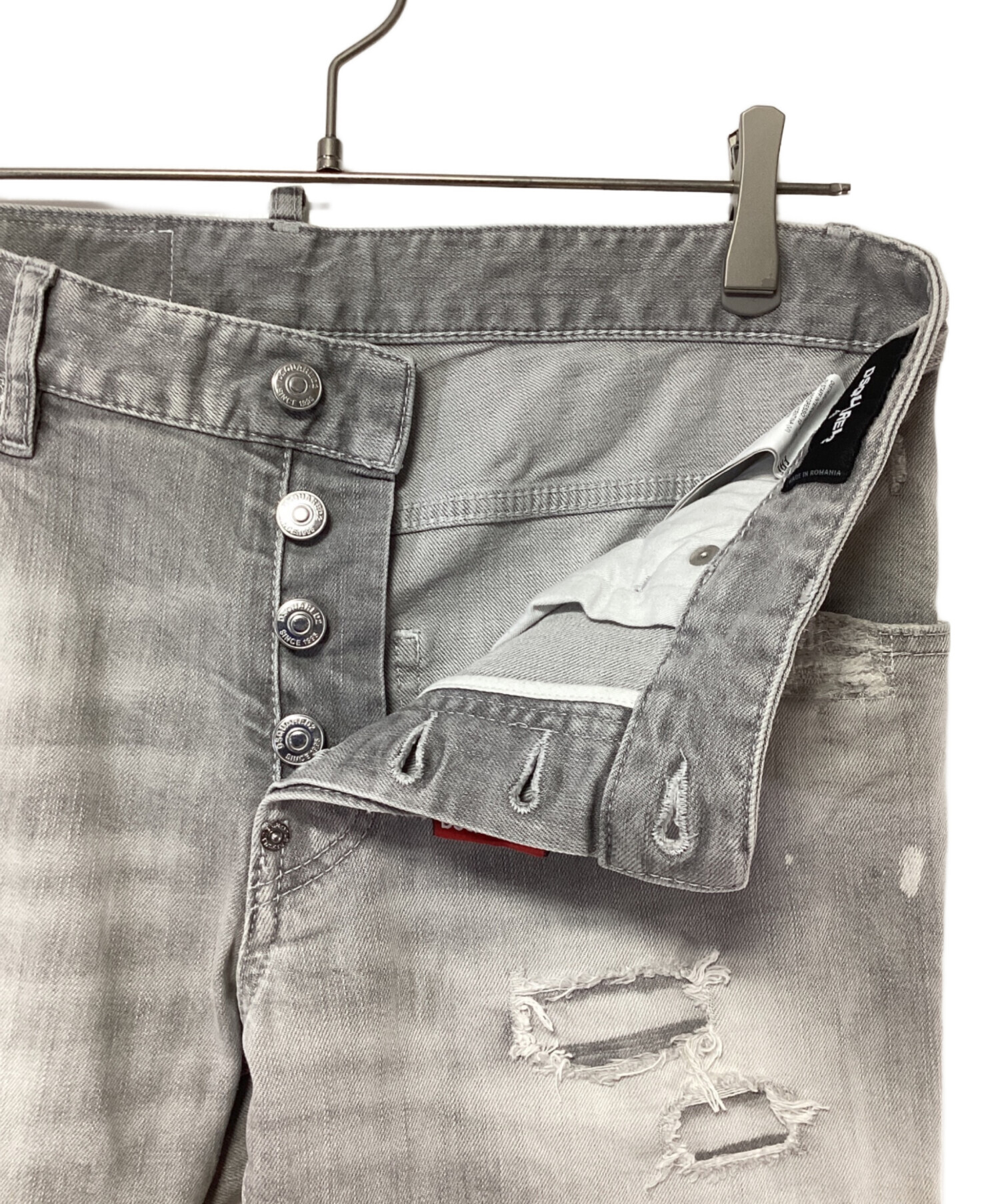 中古・古着通販】DSQUARED2 (ディースクエアード) デニムパンツ グレー