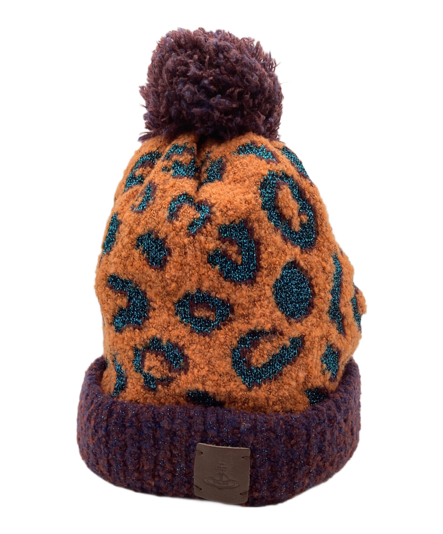 Vivienne Westwood ニット帽 パープル系 廃盤 Vivienne Westwood ヴィヴィアンウエストウッド オーブ ニットキャップ