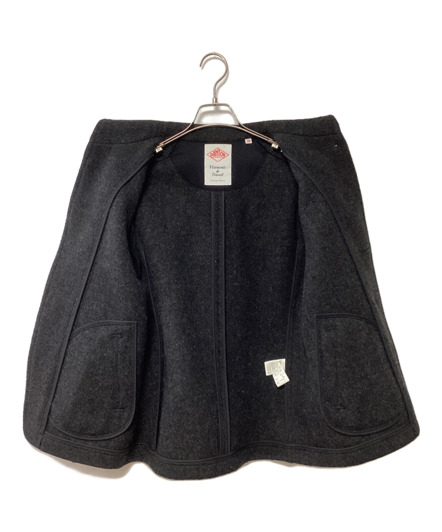 中古・古着通販】DANTON (ダントン) ウールモッサジャケット ブラック 