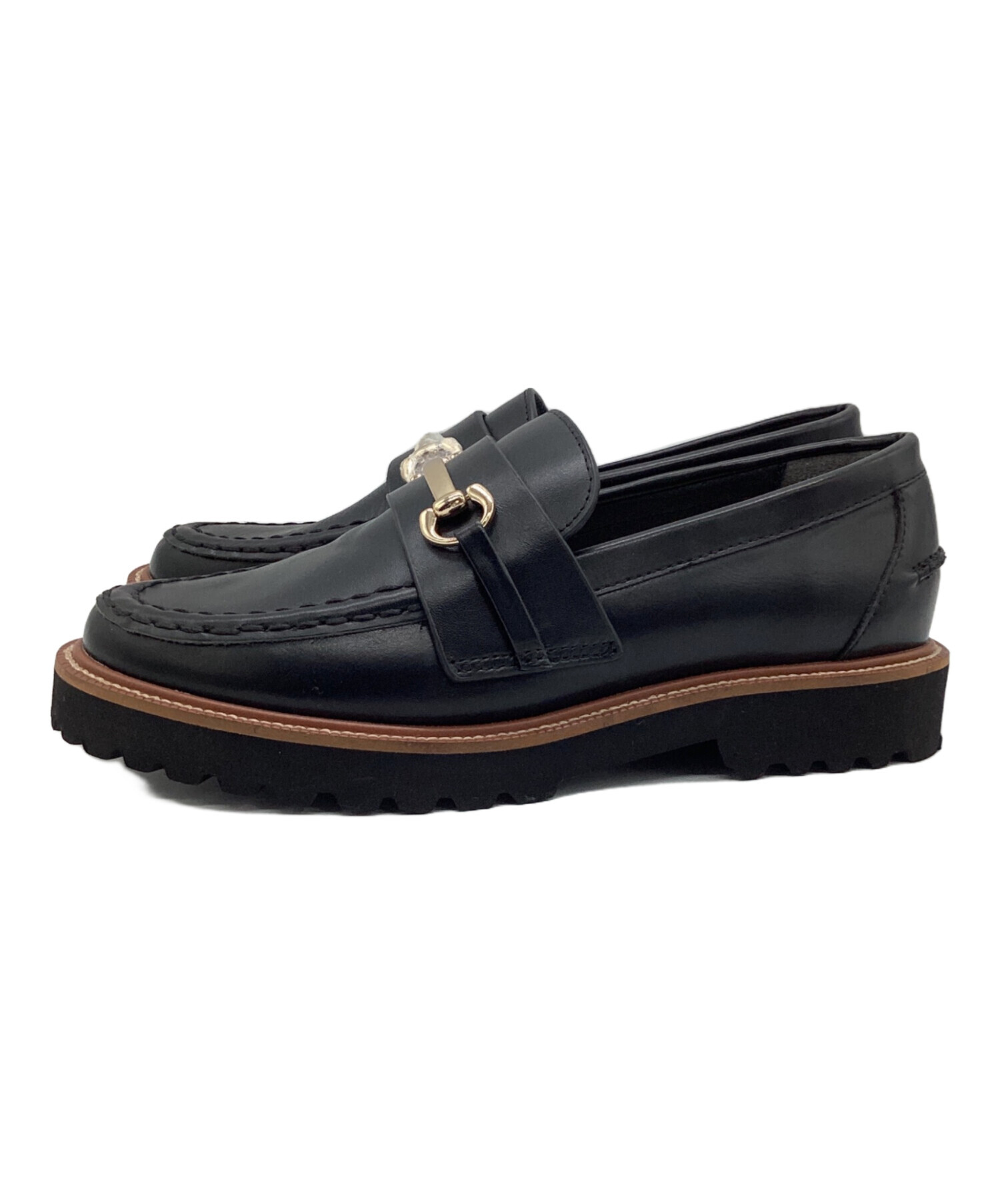 中古・古着通販】MAZELL (マゼル) ローファー ブラック サイズ:SIZE 35 