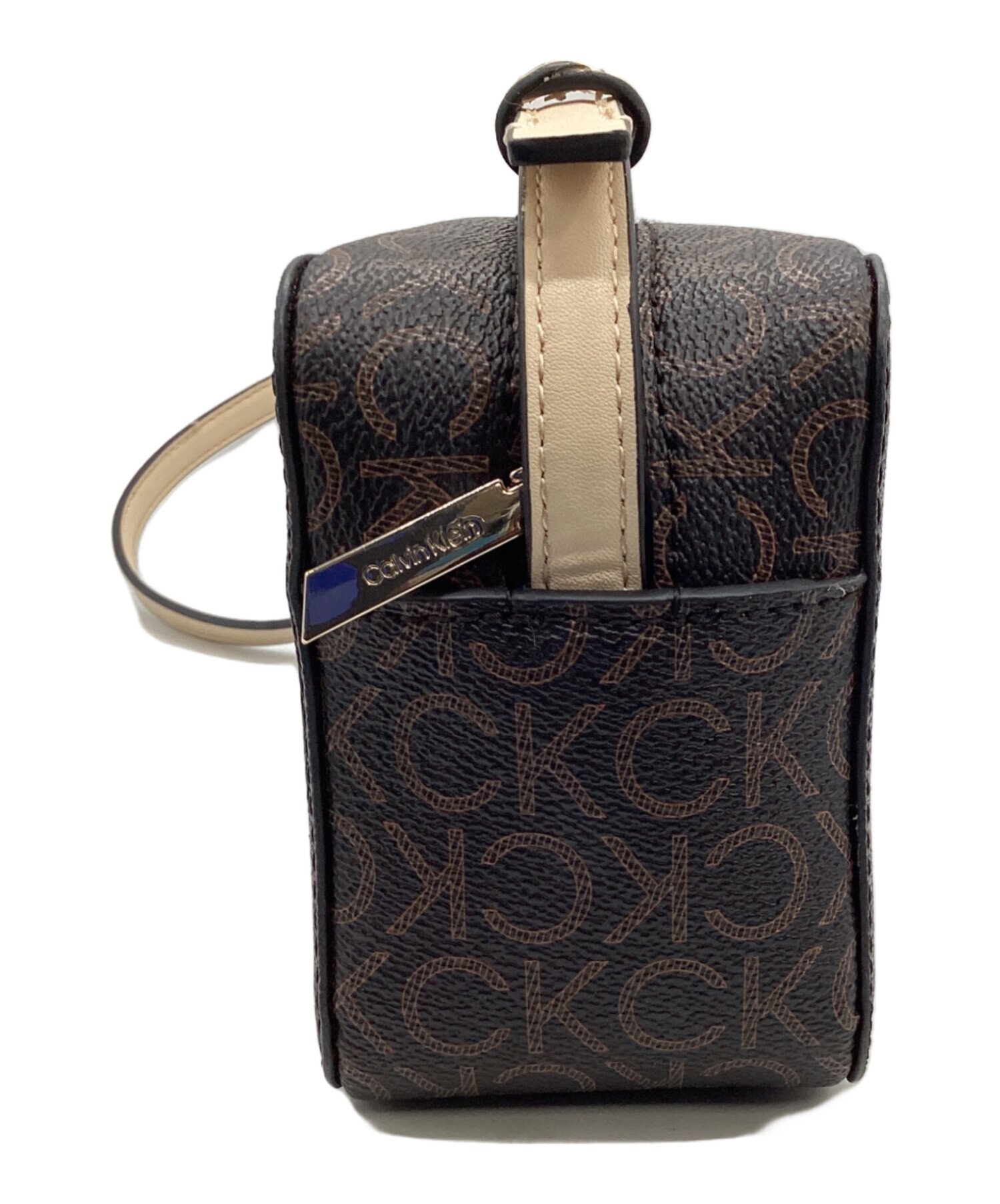   カルバンクライン　ショルダーバッグ　ブラウン 中古・古着通販】Calvin Klein (カルバンクライン) ショルダーバッグ