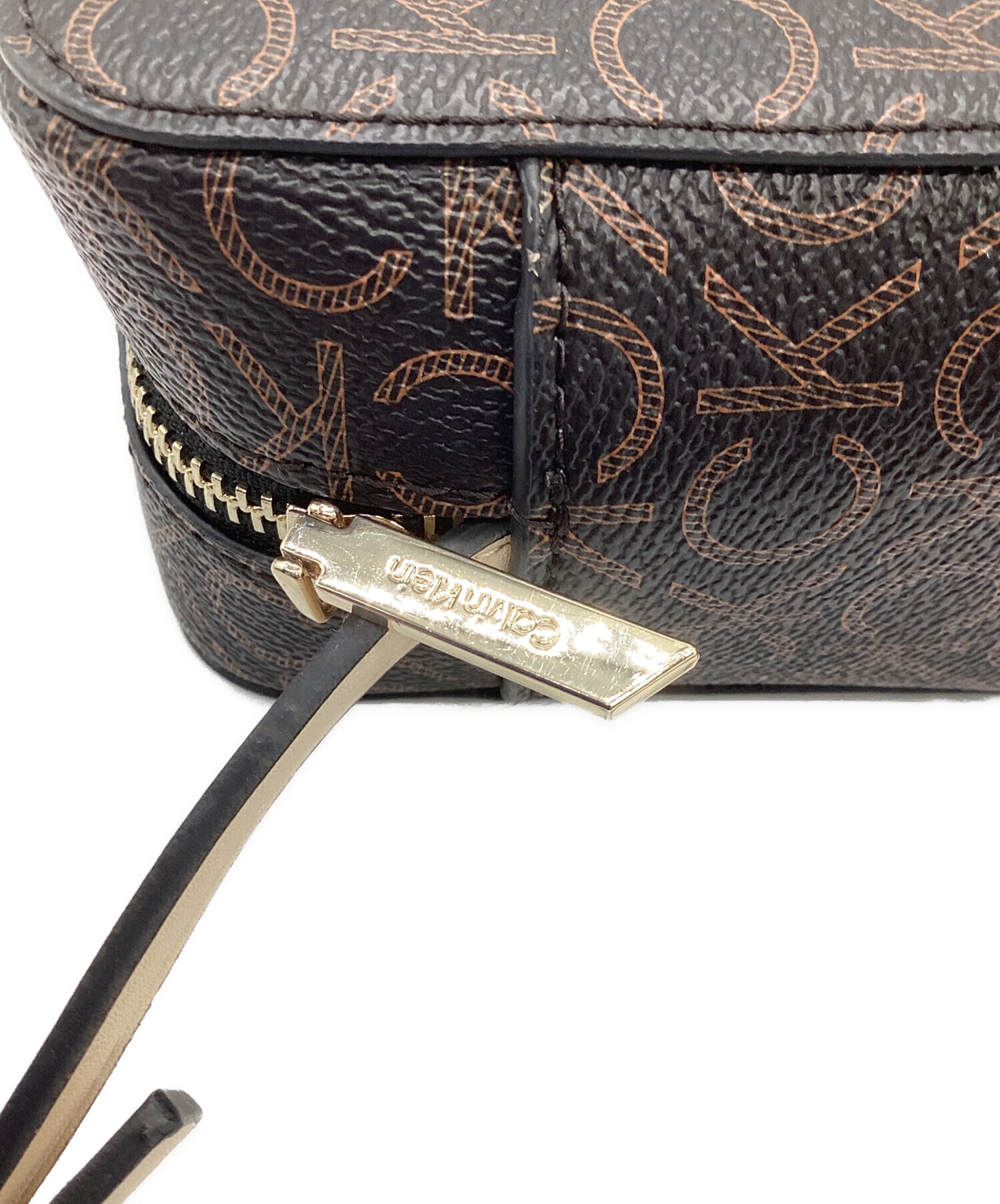   カルバンクライン　ショルダーバッグ　ブラウン 中古・古着通販】Calvin Klein (カルバンクライン) ショルダーバッグ