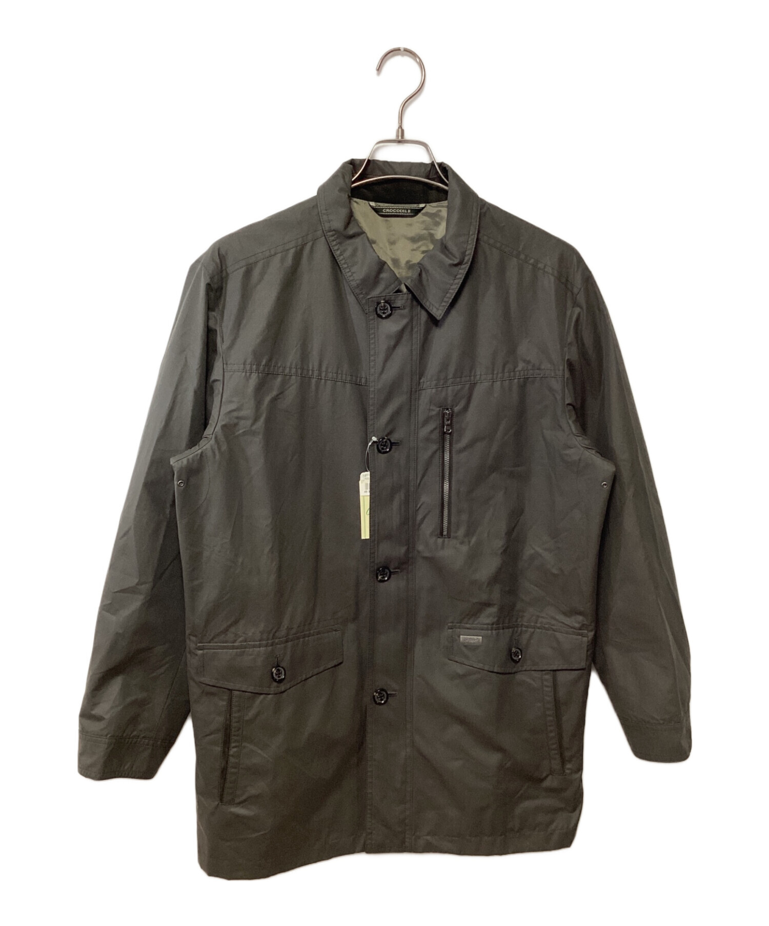 中古・古着通販】CROCODILE (クロコダイル) ステンカラーコート カーキ