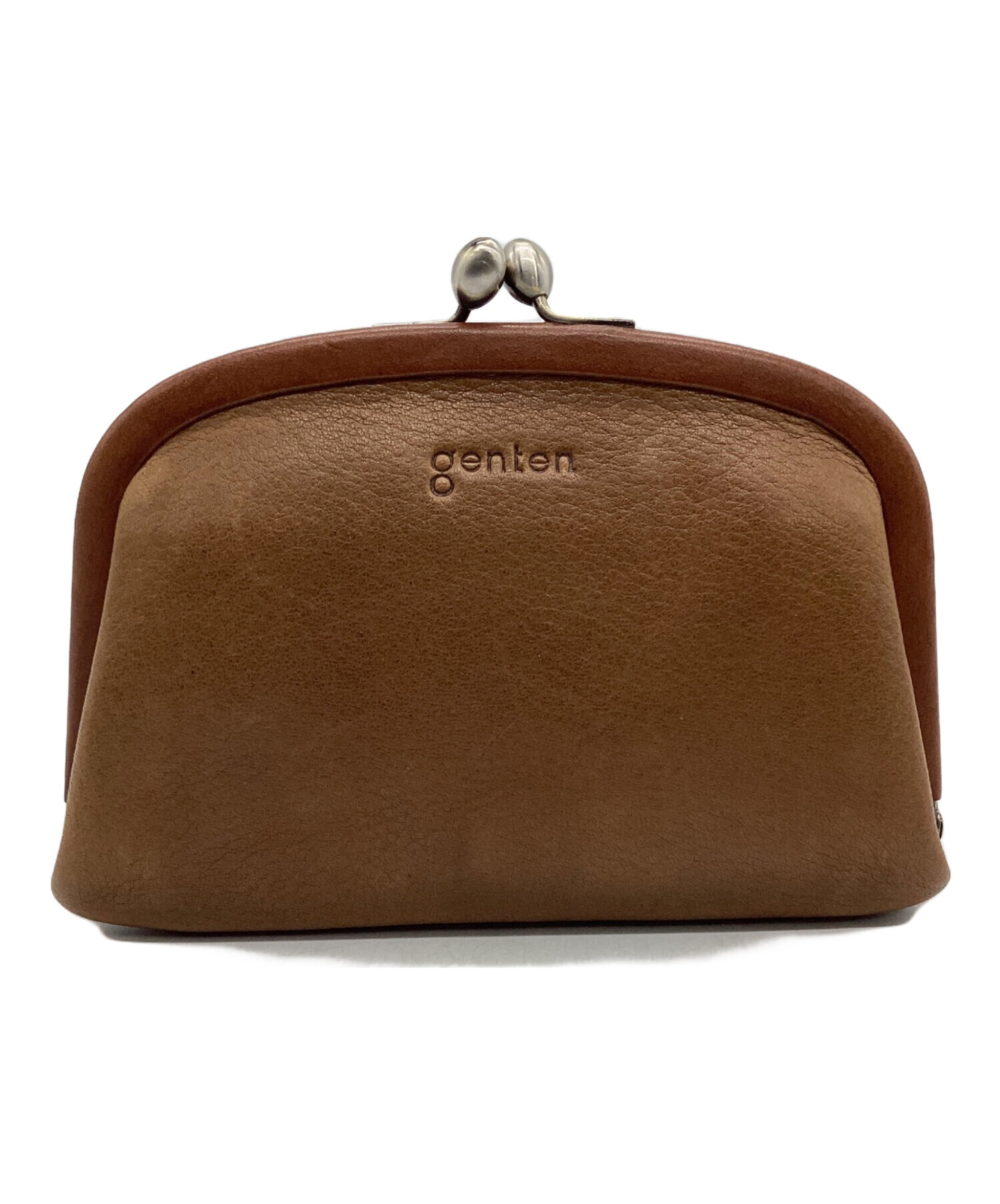 中古・古着通販】genten (ゲンテン) がま口財布 ブラウン｜ブランド 