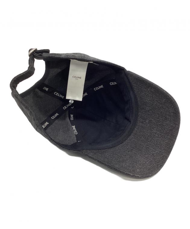 中古・古着通販】CELINE (セリーヌ) イニシャルキャップ グレー サイズ