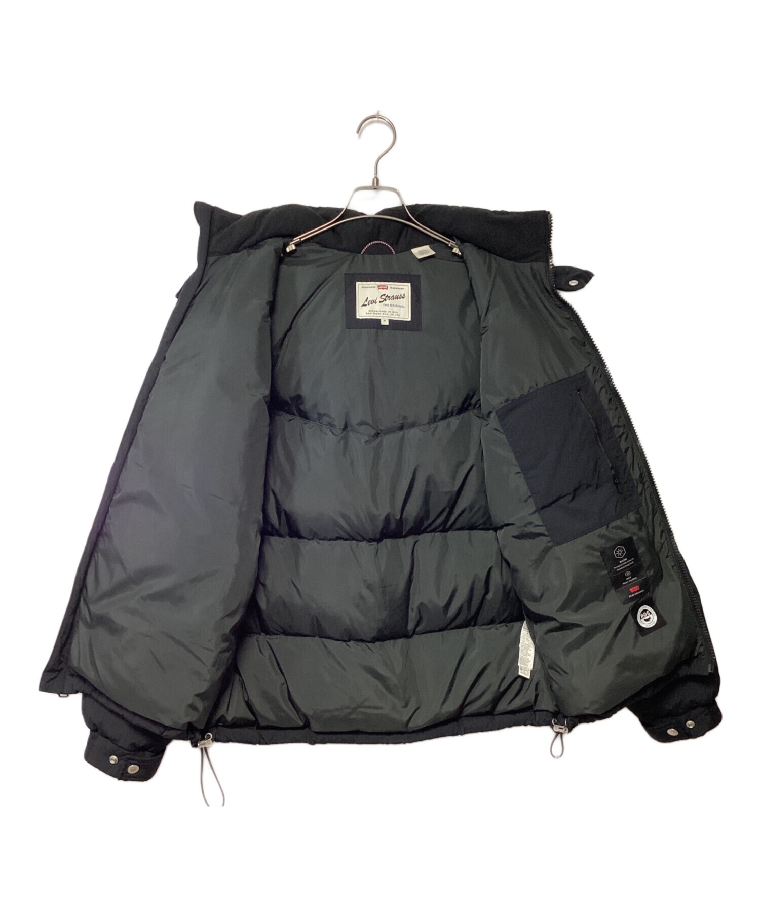 中古・古着通販】LEVI'S (リーバイス) ダウンジャケット ブラック