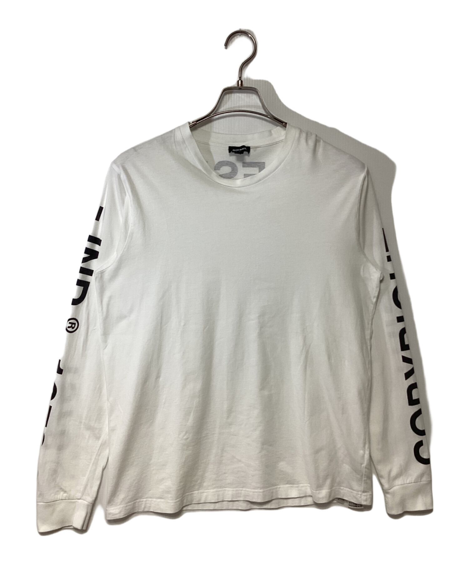 中古・古着通販】DIESEL (ディーゼル) ロングスリーブTシャツ ホワイト