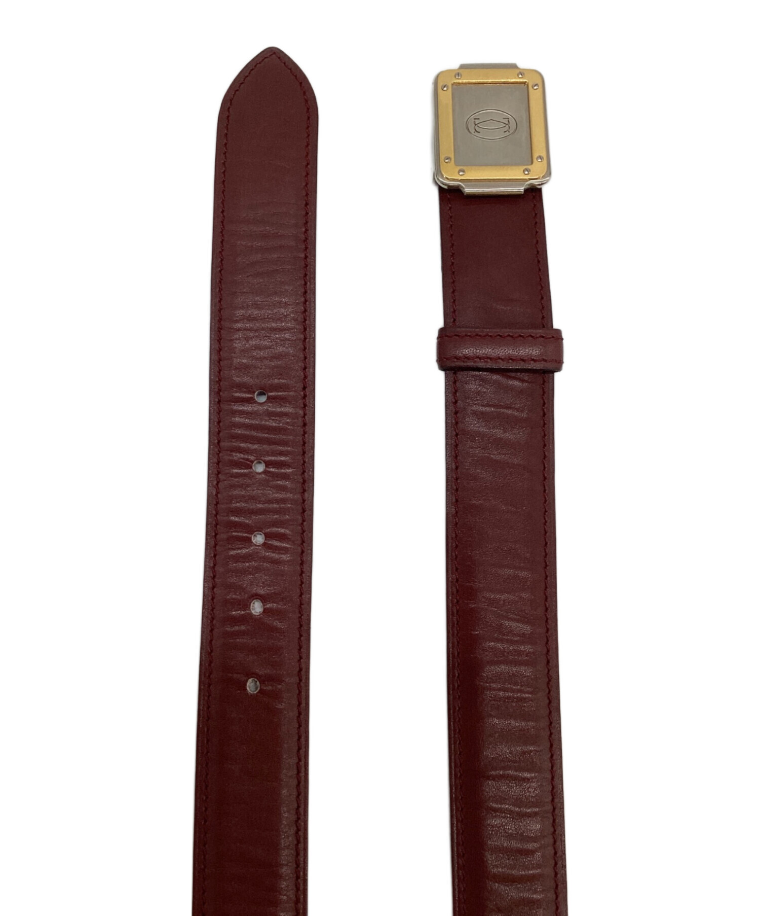 中古・古着通販】Cartier (カルティエ) ベルト ボルドー｜ブランド