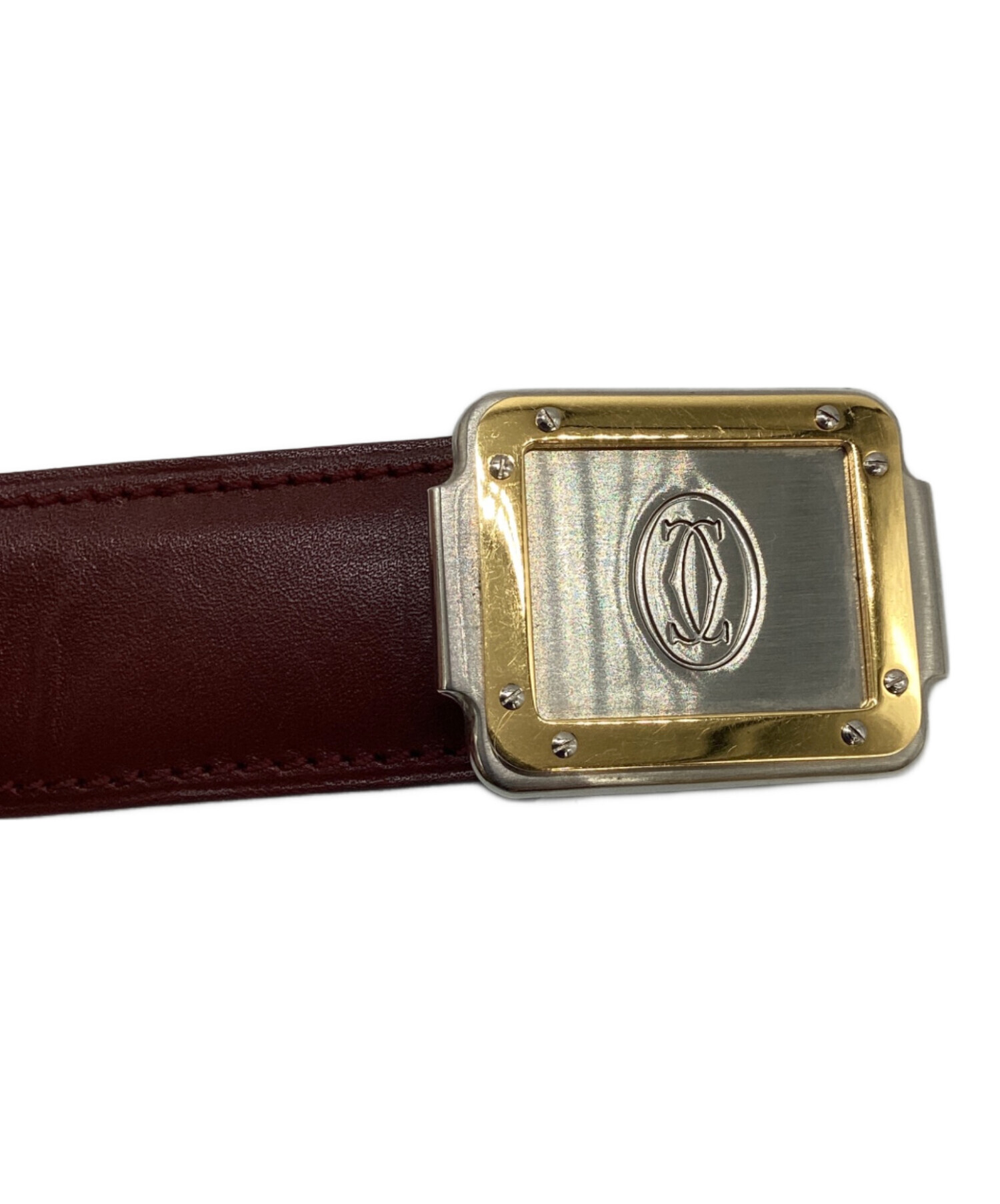 中古・古着通販】Cartier (カルティエ) ベルト ボルドー｜ブランド